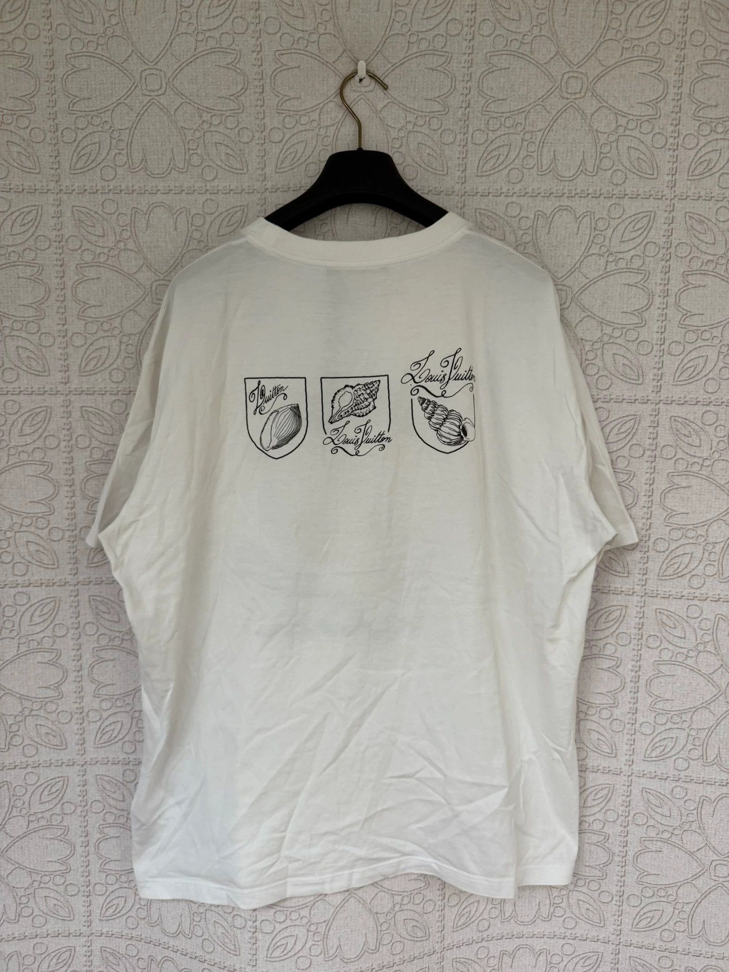 Louis Vuitton louis vuitton seashell embroidered short sleeve tee Size XL / US 12-14 / IT 48-50 - 2 Thumbnail