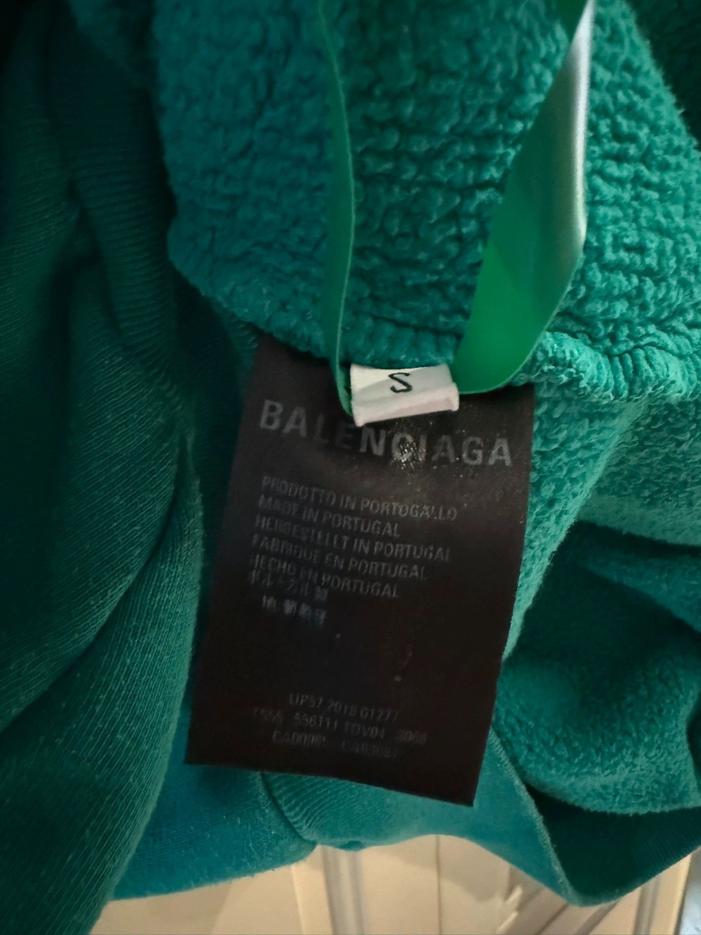 Balenciaga balenciaga double b sweatshirt in turquoise Size US S / EU 44-46 / 1 - 3 Thumbnail