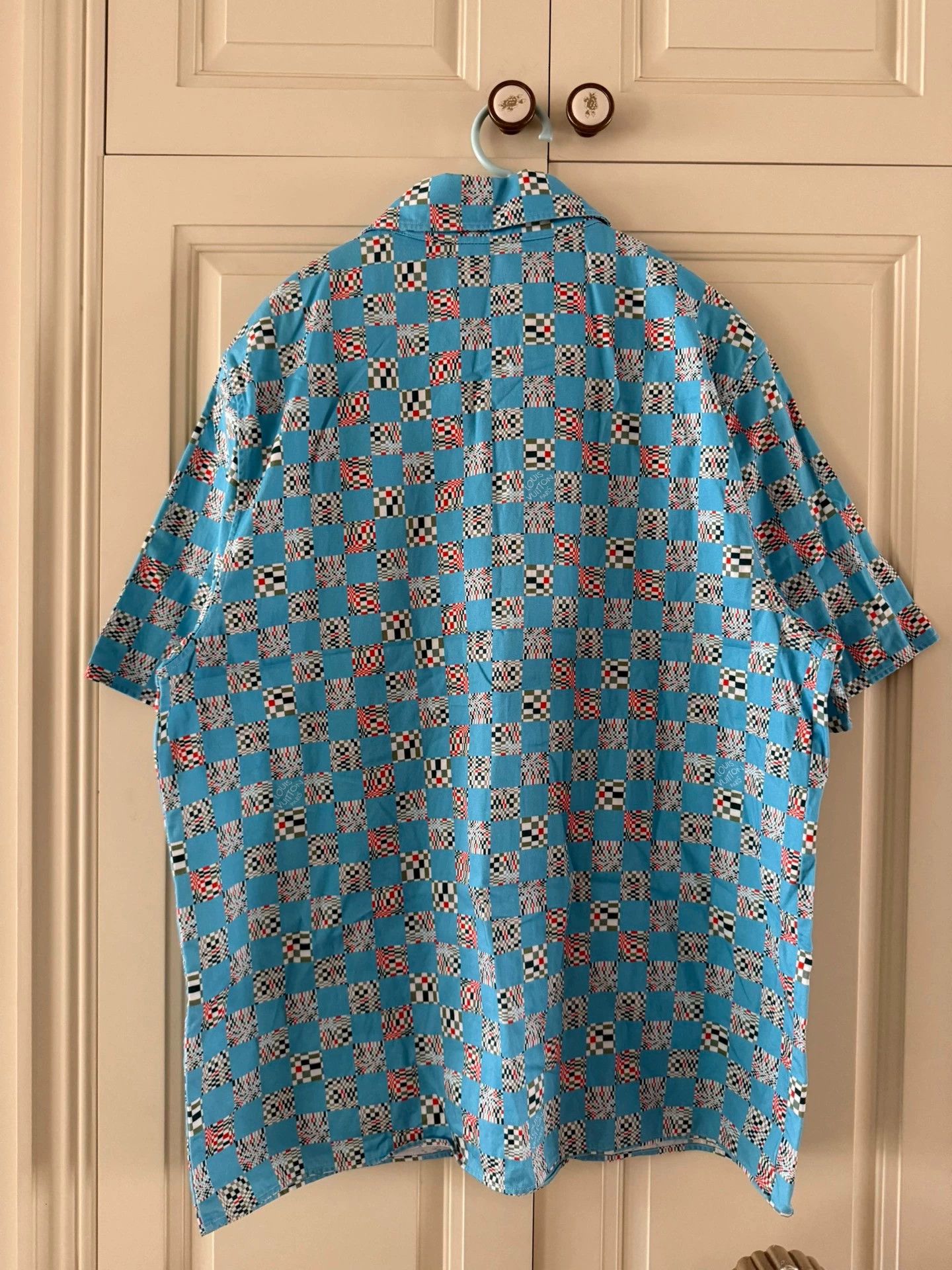 Louis Vuitton louis vuitton checkerboard short sleeve shirt Size US M / EU 48-50 / 2 - 2 Thumbnail
