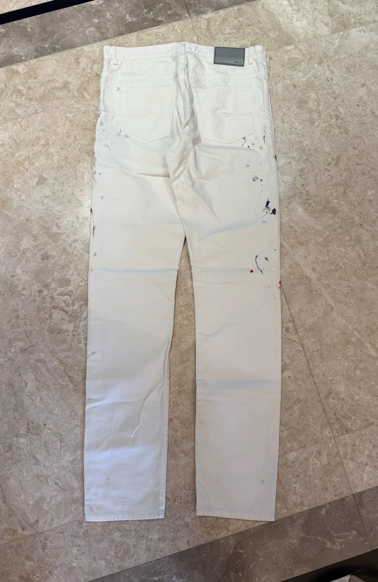 Dior dior graffiti paint splatter jeans size 31 Size 31" - 2 Thumbnail