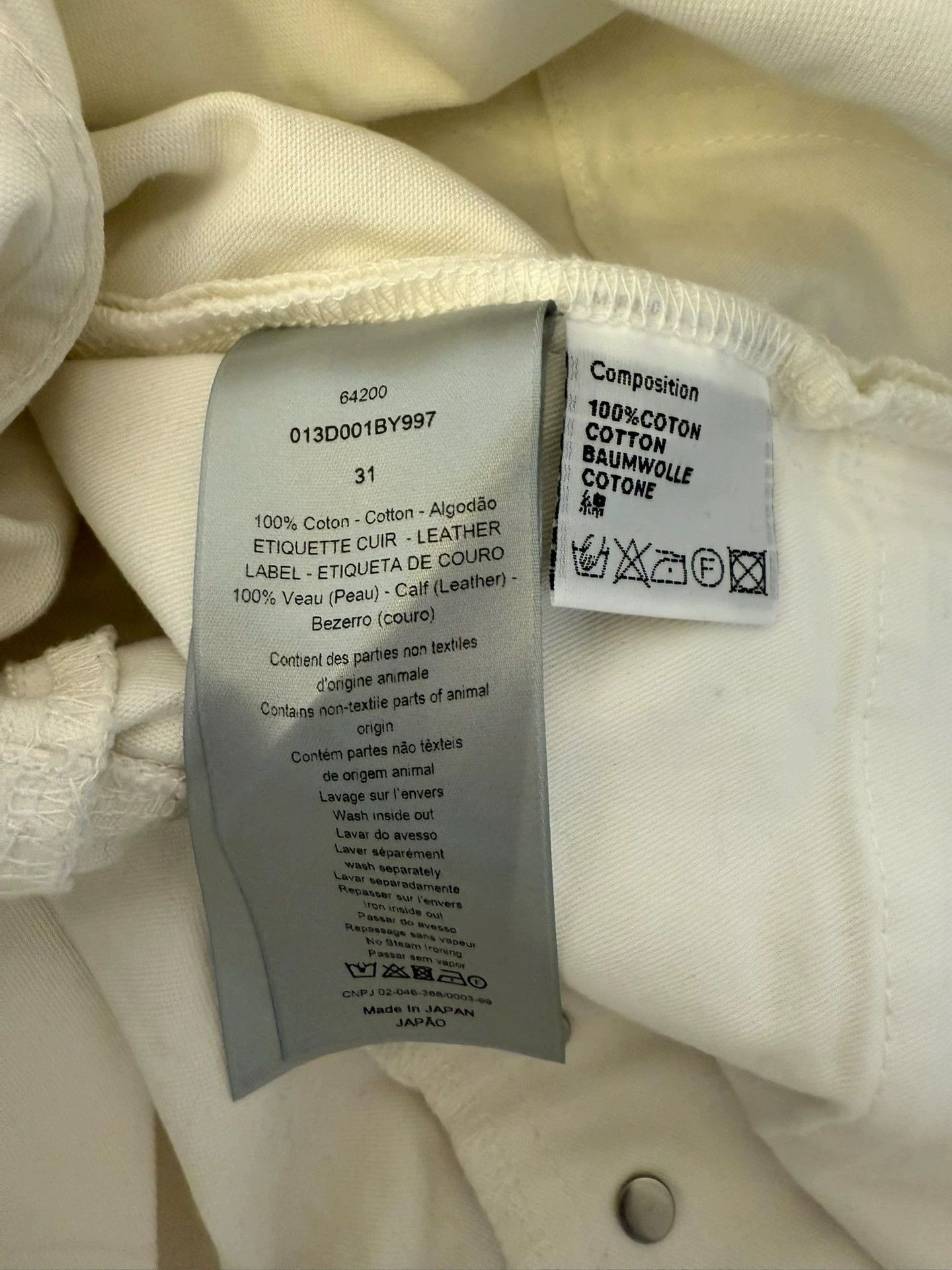 Dior dior graffiti paint splatter jeans size 31 Size 31" - 3 Thumbnail