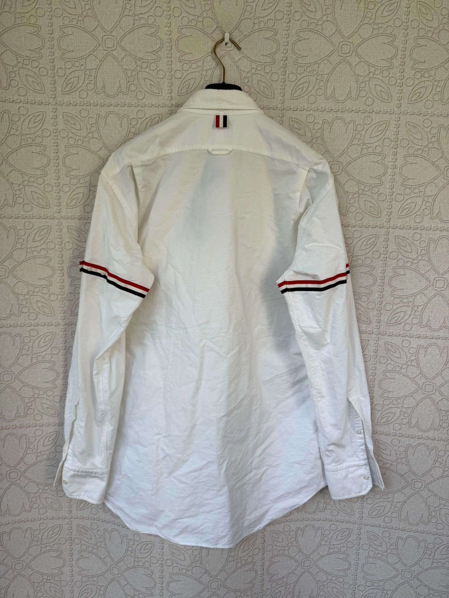 Thom Browne thom browne long sleeve shirt with double stripes Size US M / EU 48-50 / 2 - 2 Thumbnail