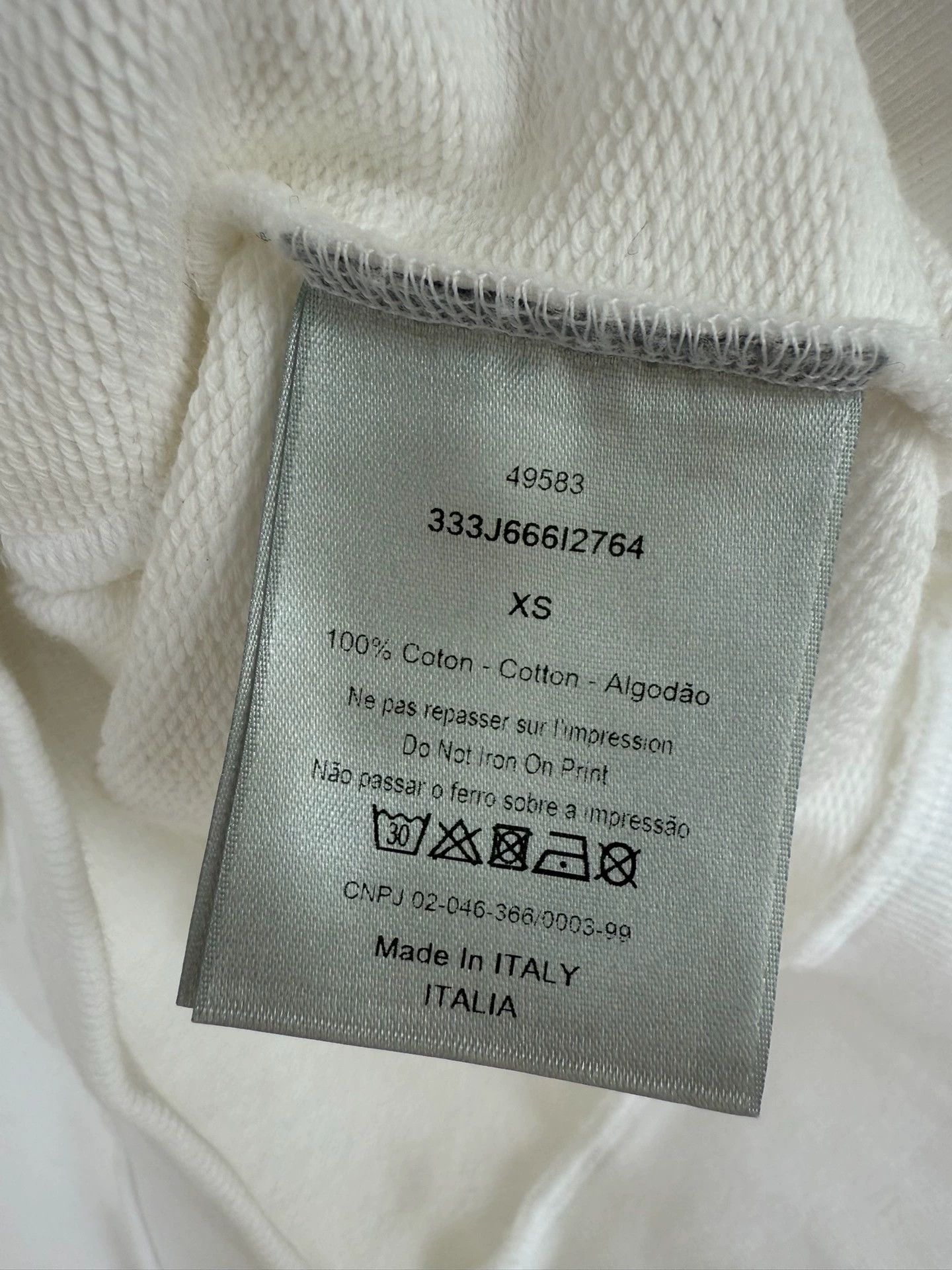 Dior dior long sleeve sweatshirt in white Size US XS / EU 42 / 0 - 3 Thumbnail