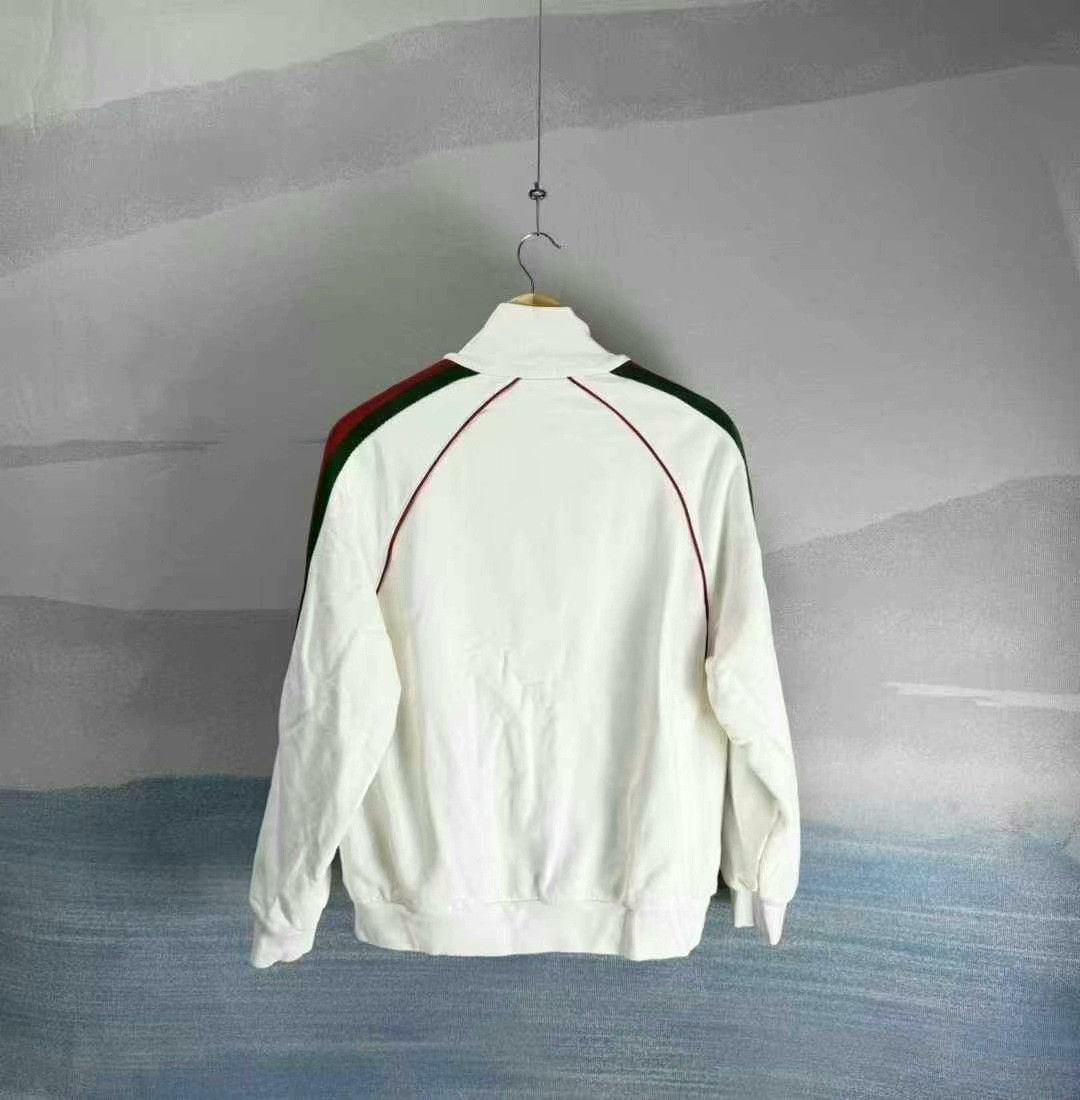 Gucci gucci white red green stripe zip-up jacket Size US XS / EU 42 / 0 - 3 Thumbnail