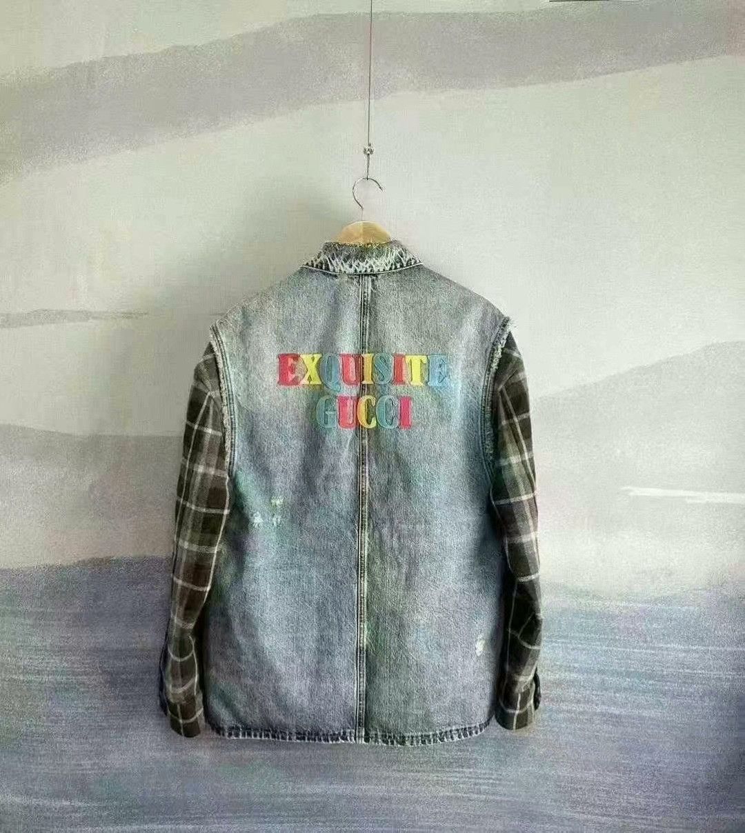 Gucci vintage gucci embroidered denim arm jacket Size US L / EU 52-54 / 3 - 2 Thumbnail