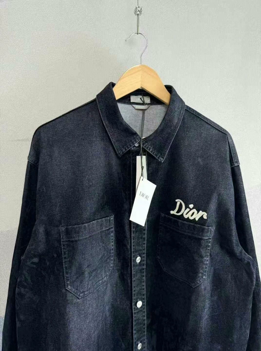Dior Dior Deep Blue Corduroy Work Shirt Size 43 Size US L / EU 52-54 / 3 - 2 Thumbnail