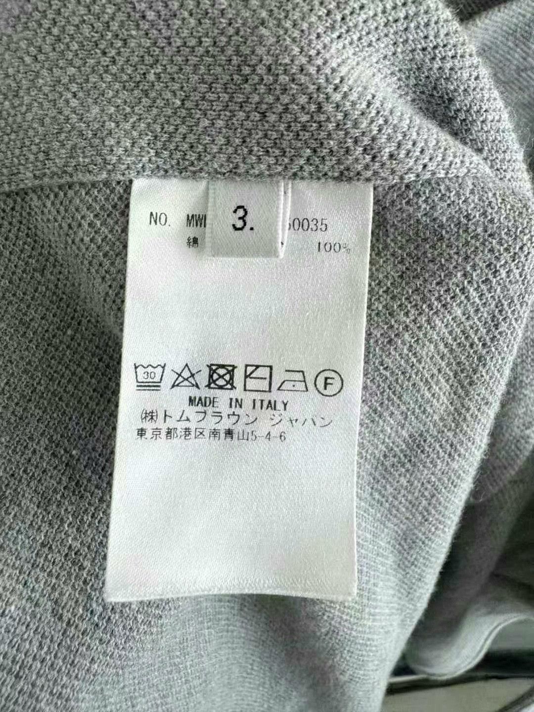 Thom Browne thom browne gray long sleeve knit shirt Size US M / EU 48-50 / 2 - 5 Thumbnail