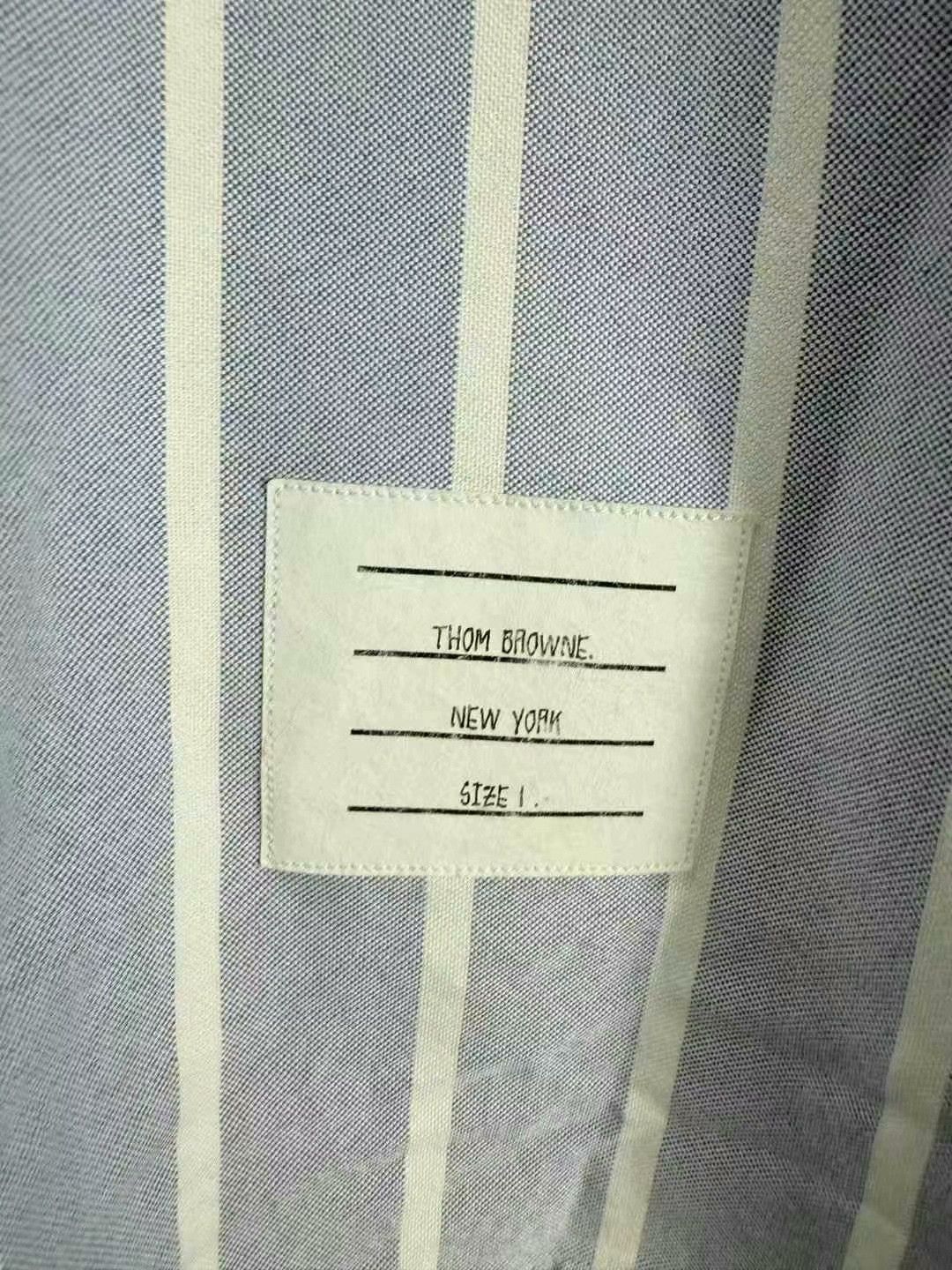 Thom Browne thom browne blue and white striped shirt Size US M / EU 48-50 / 2 - 5 Thumbnail