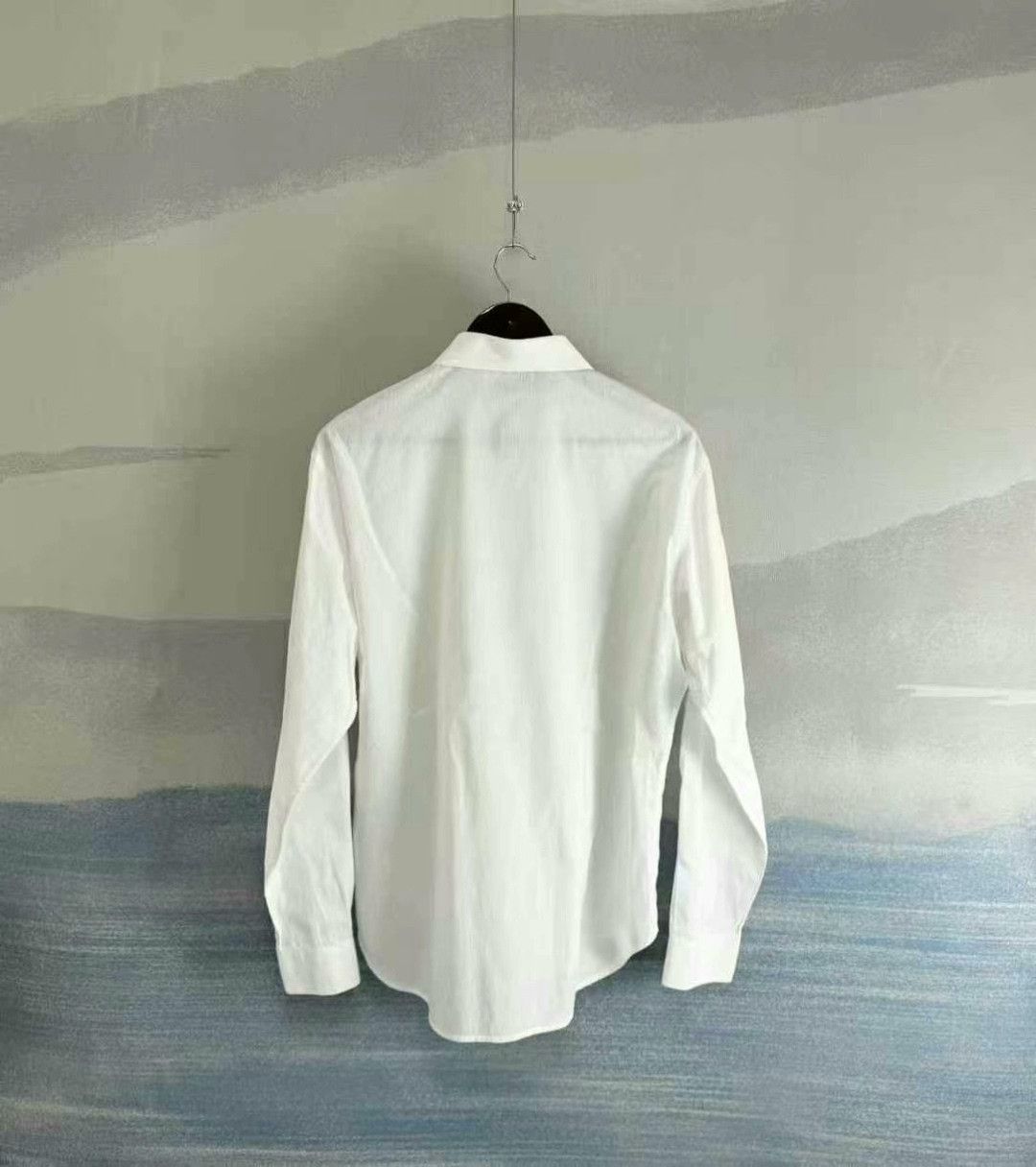 Dior Dior White Printed Long Sleeve Shirt Size US L / EU 52-54 / 3 - 3 Thumbnail