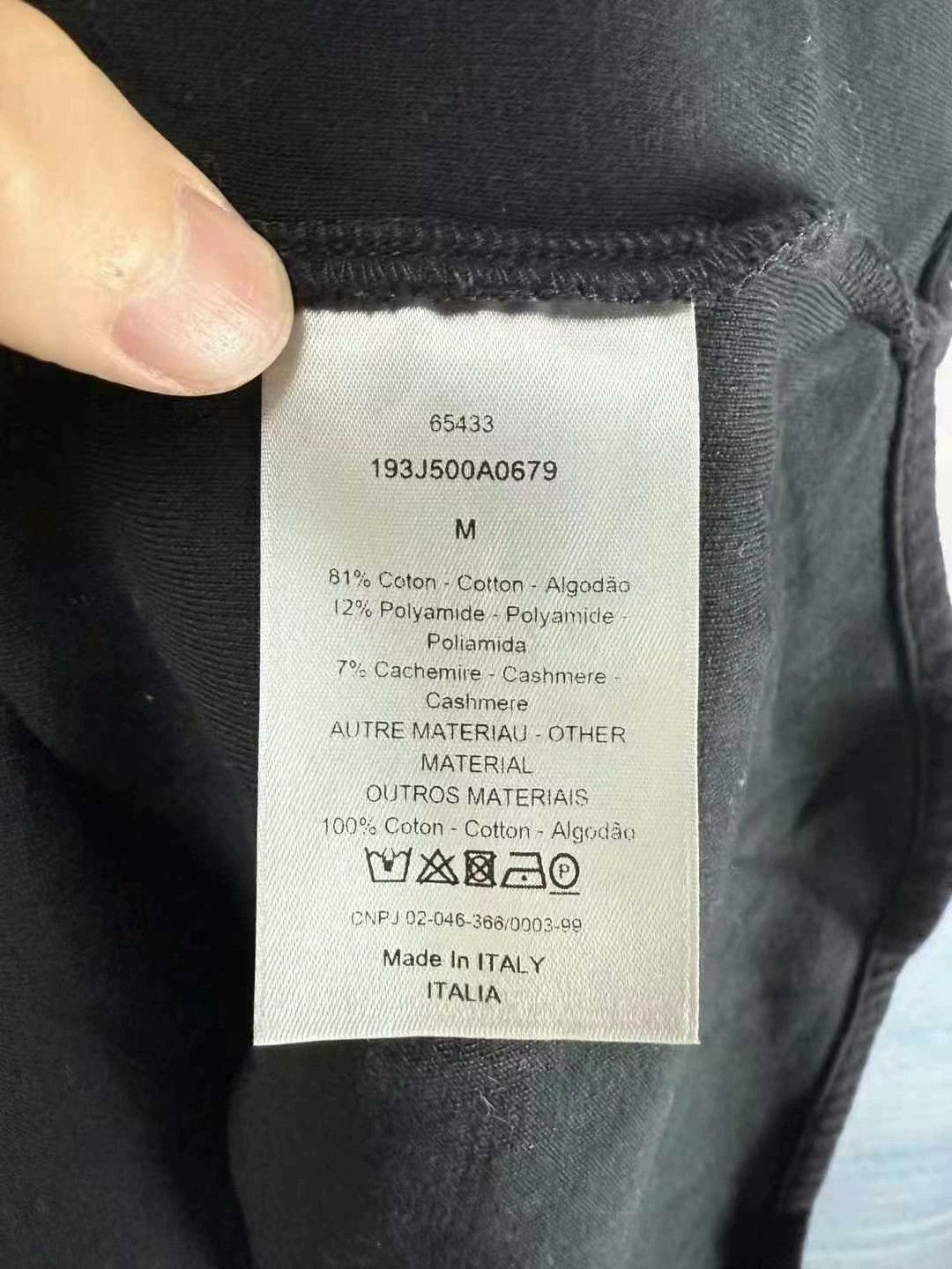 Dior Dior Black Wool Shirt with Pocket Embroidery Size US M / EU 48-50 / 2 - 4 Thumbnail