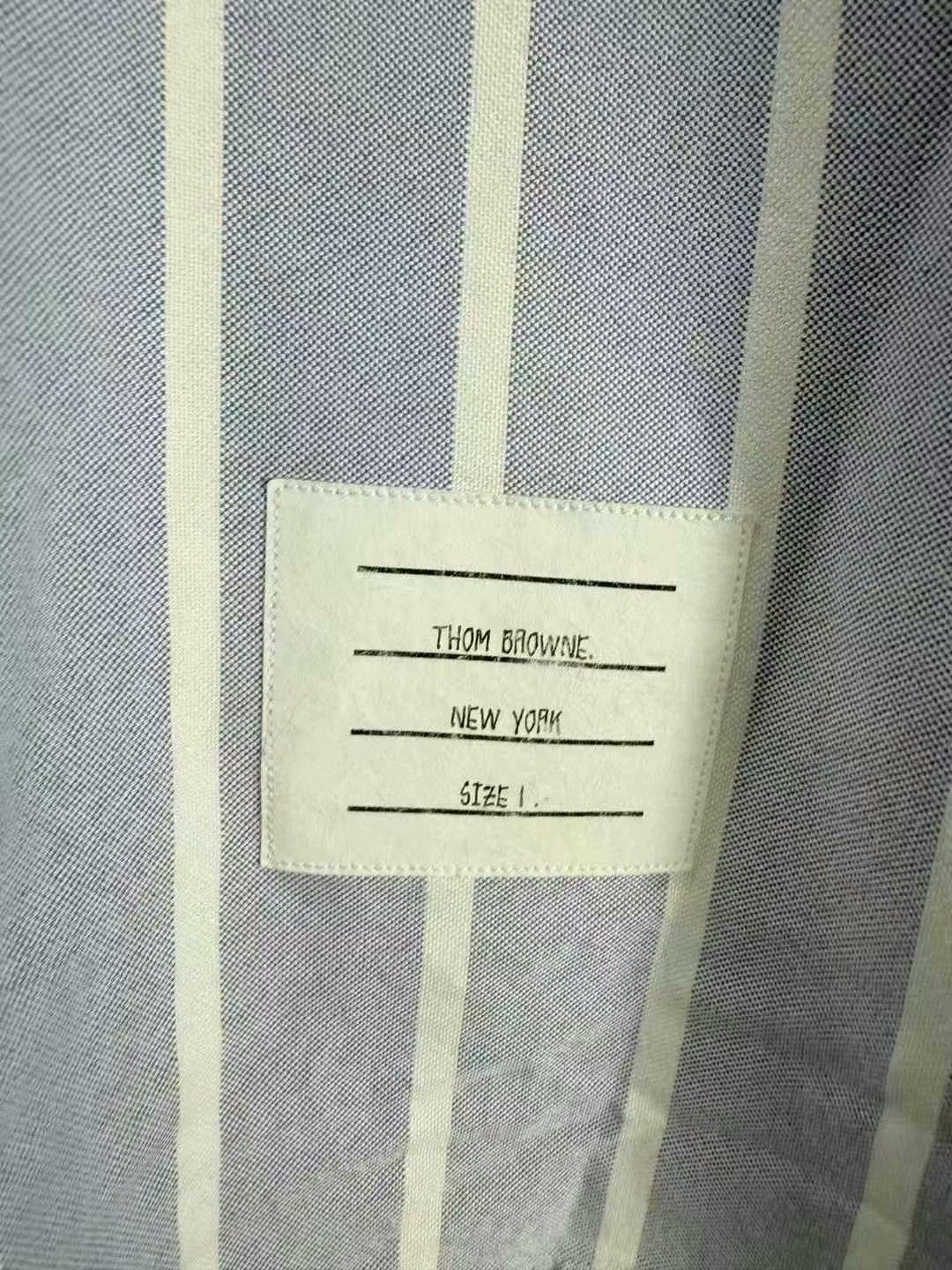Thom Browne thom browne blue and white striped shirt Size US M / EU 48-50 / 2 - 5 Thumbnail
