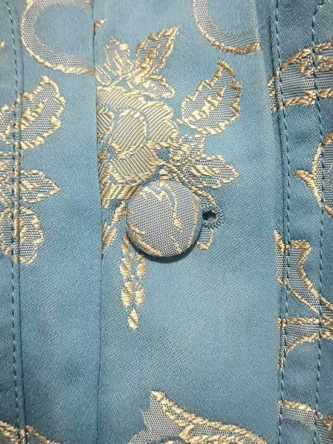 Gucci Gucci Blue Embroidered Button-Up Jacket Size L / US 10 / IT 46 - 3 Thumbnail