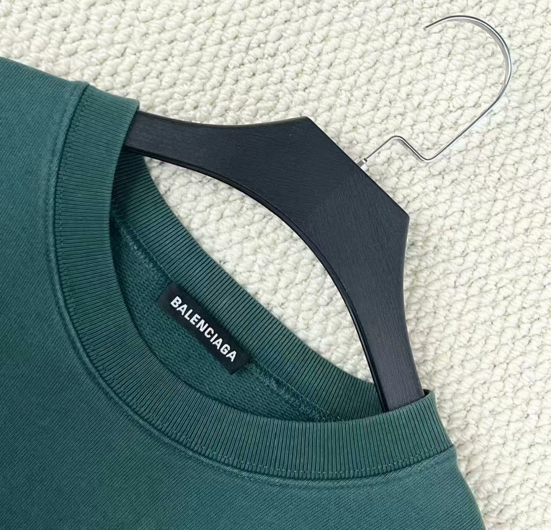 Balenciaga vintage green balenciaga logo sweatshirt Size US L / EU 52-54 / 3 - 3 Thumbnail
