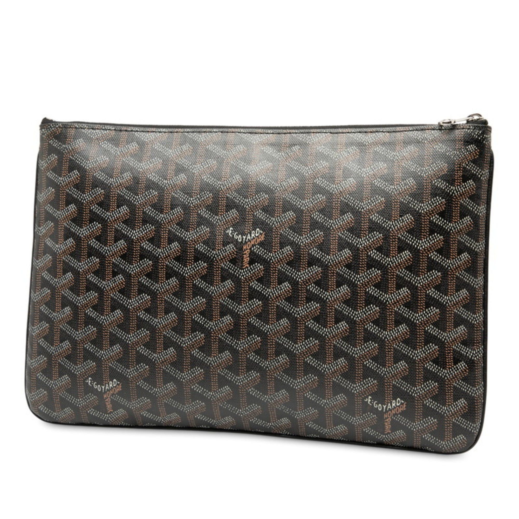 Goyard Goyard Senna MM Clutch Bag Brown White Women's GOYARD Size ONE SIZE - 2 Thumbnail