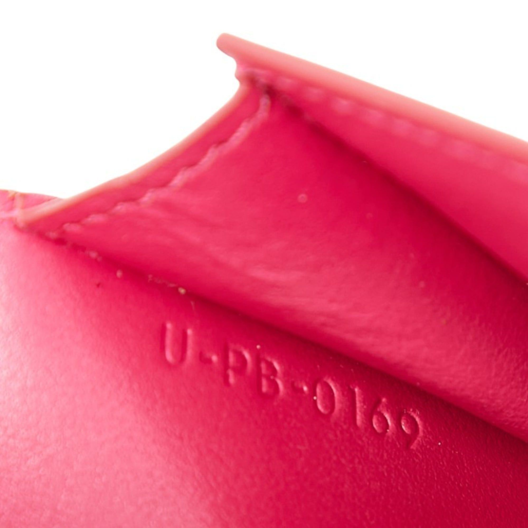Celine Celine Strap Wallet Bifold Pink Leather Women's CELINE Size ONE SIZE - 11 Thumbnail