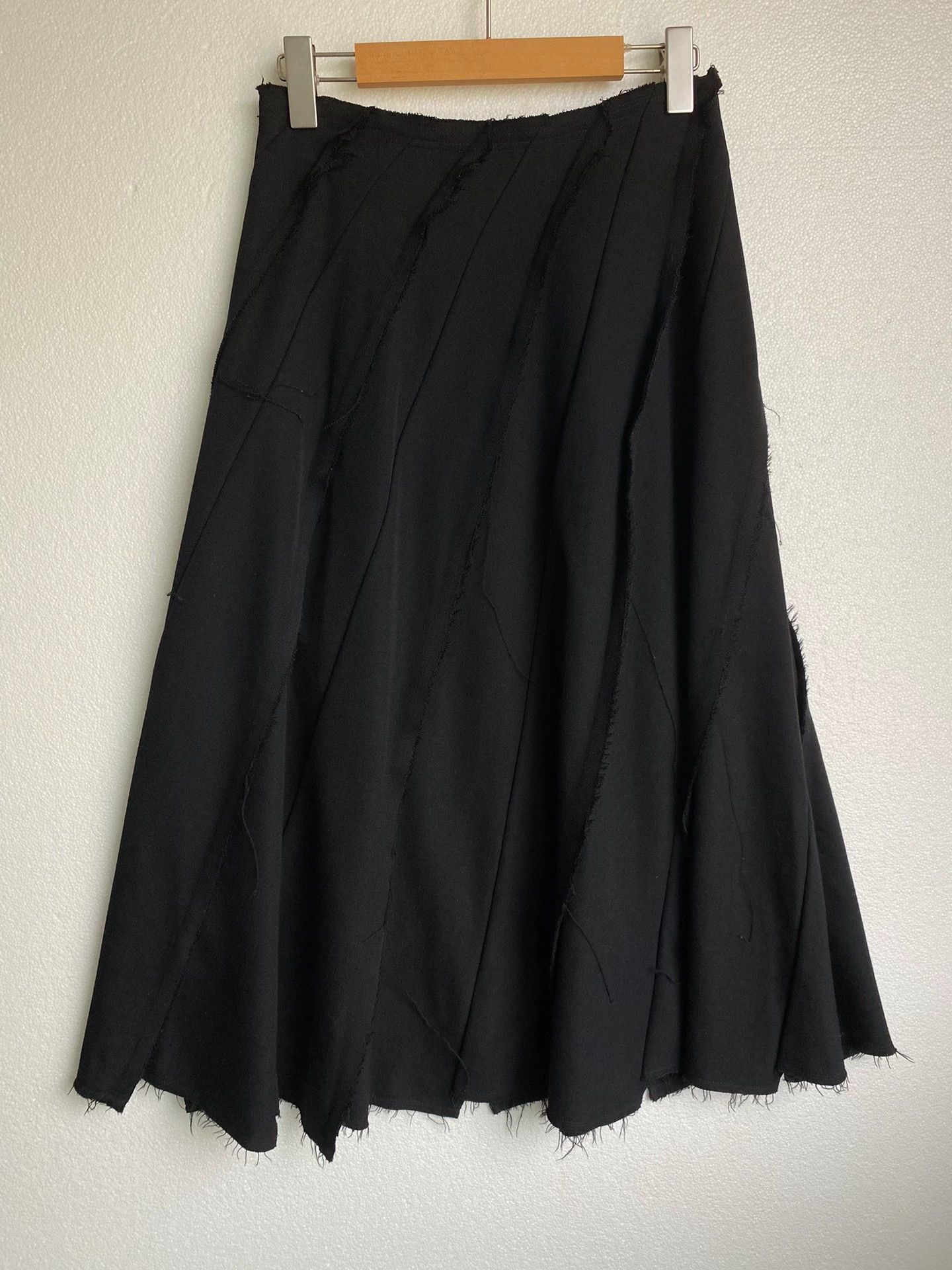 Comme des Garcons COMME des GARCONS Wool Midi Skirt Vintage Size 26" / US 2 / IT 38 - 2 Thumbnail