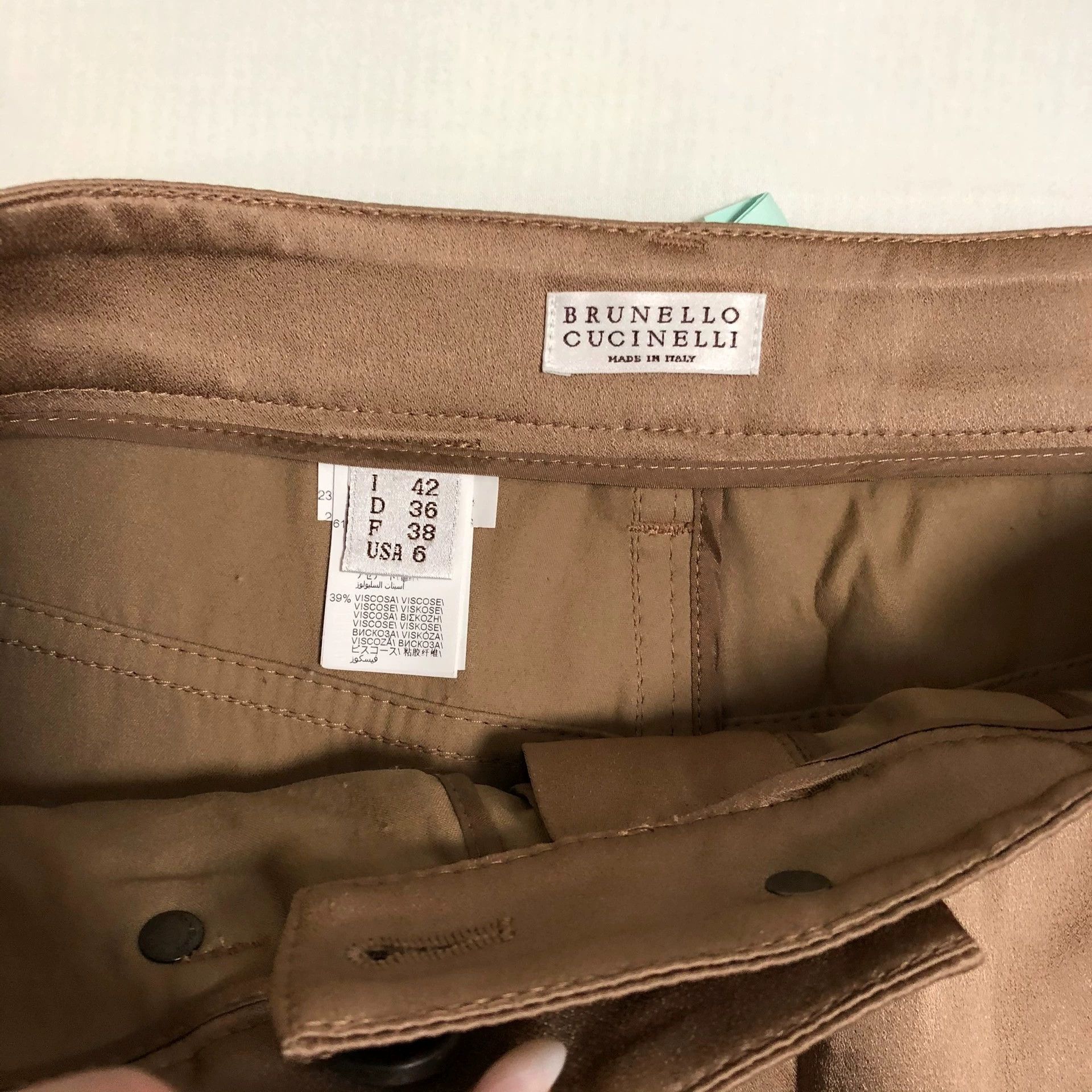 Brunello Cucinelli Brunello Cucinelli Silk Skirt Size 30" / US 8 / IT 44 - 2 Thumbnail