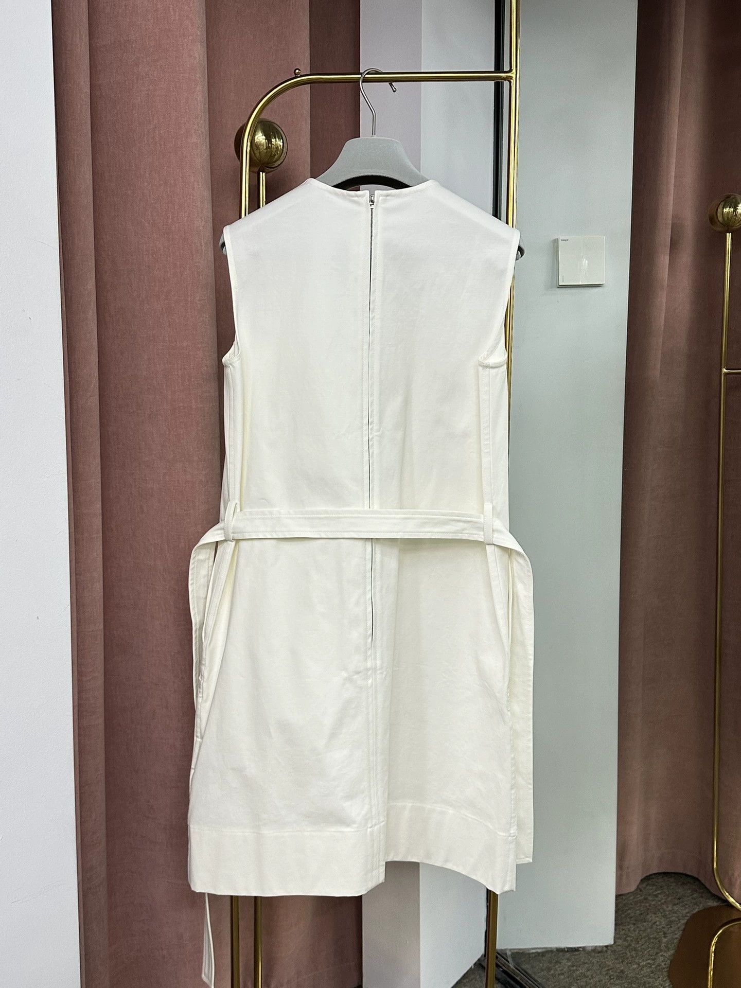 Hermes Hermès Sleeveless White Dress Size M / US 6-8 / IT 42-44 - 3 Thumbnail