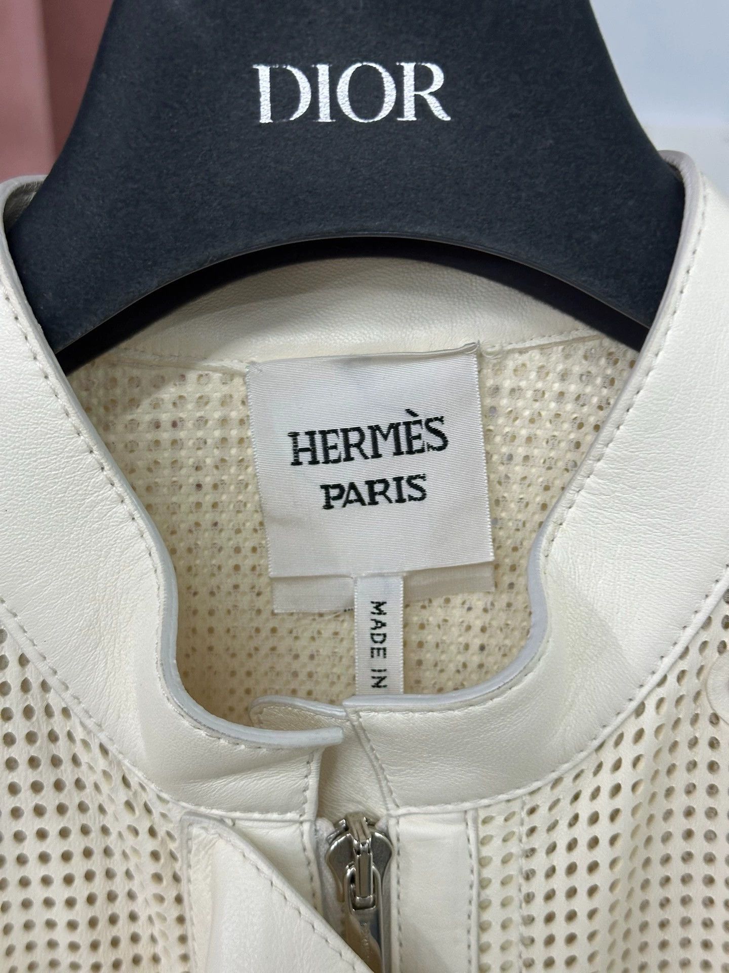 Hermes Hermes White Sleeveless Sheepskin Dress Size M / US 6-8 / IT 42-44 - 3 Thumbnail