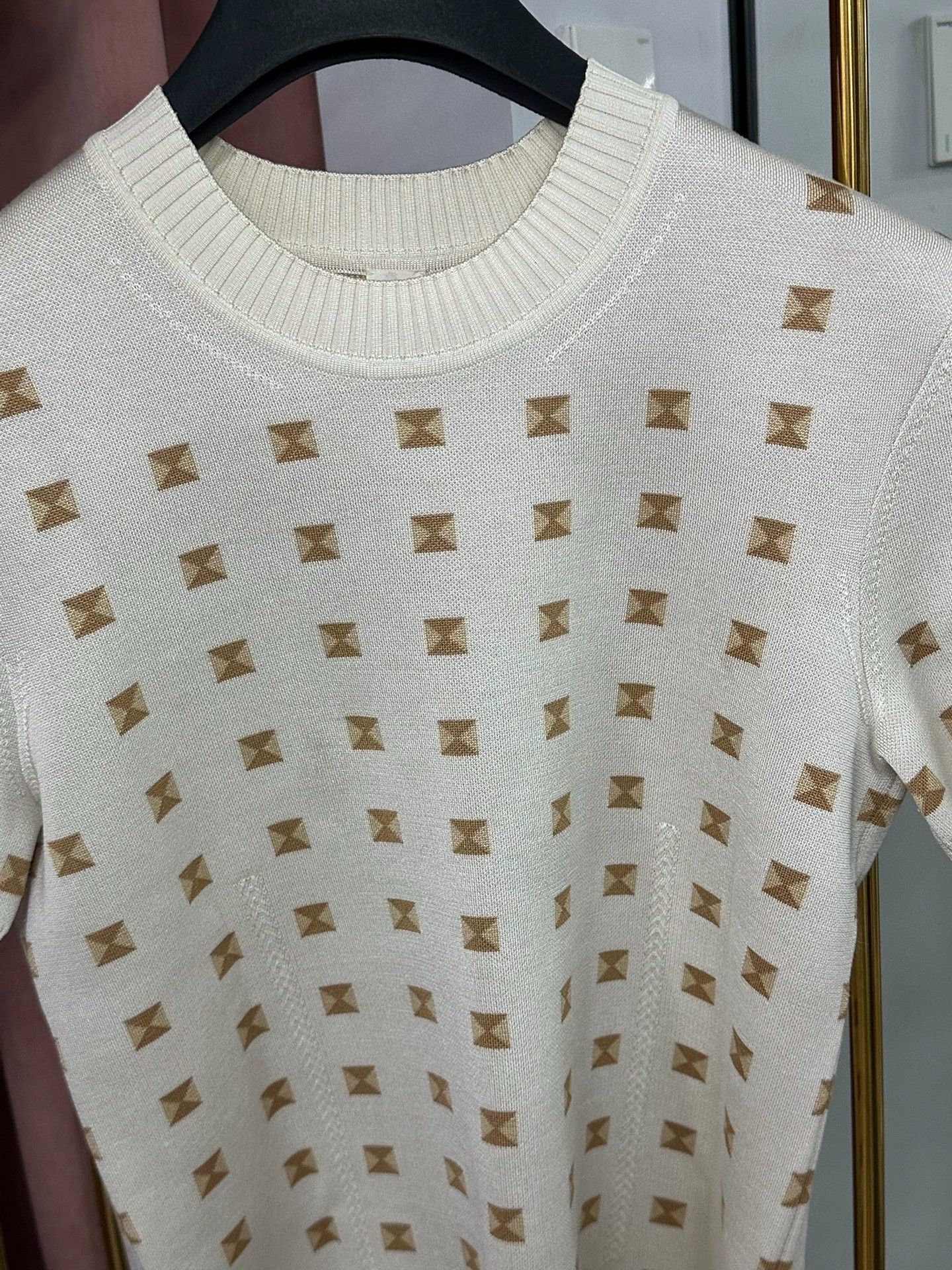 Hermes Hermes Printed Knit Short Sleeve Top Size M / US 6-8 / IT 42-44 - 2 Thumbnail