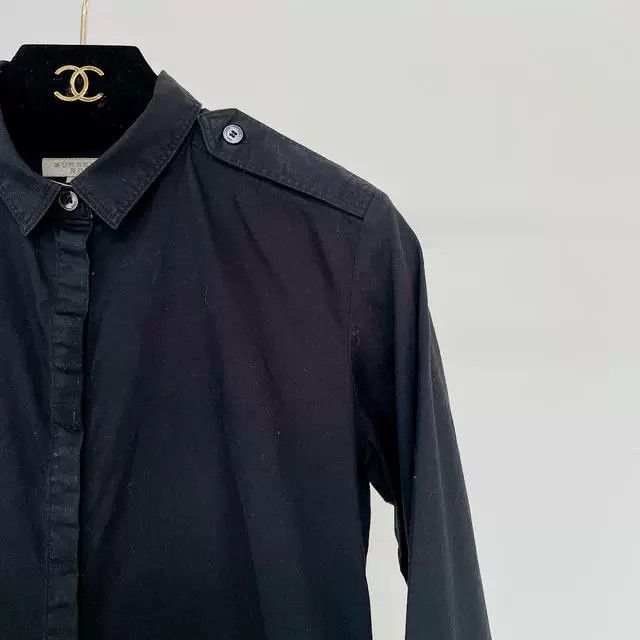 Burberry Burberry Black Casual Shirt XXS Size XXS / US 00 / IT 34 - 3 Thumbnail
