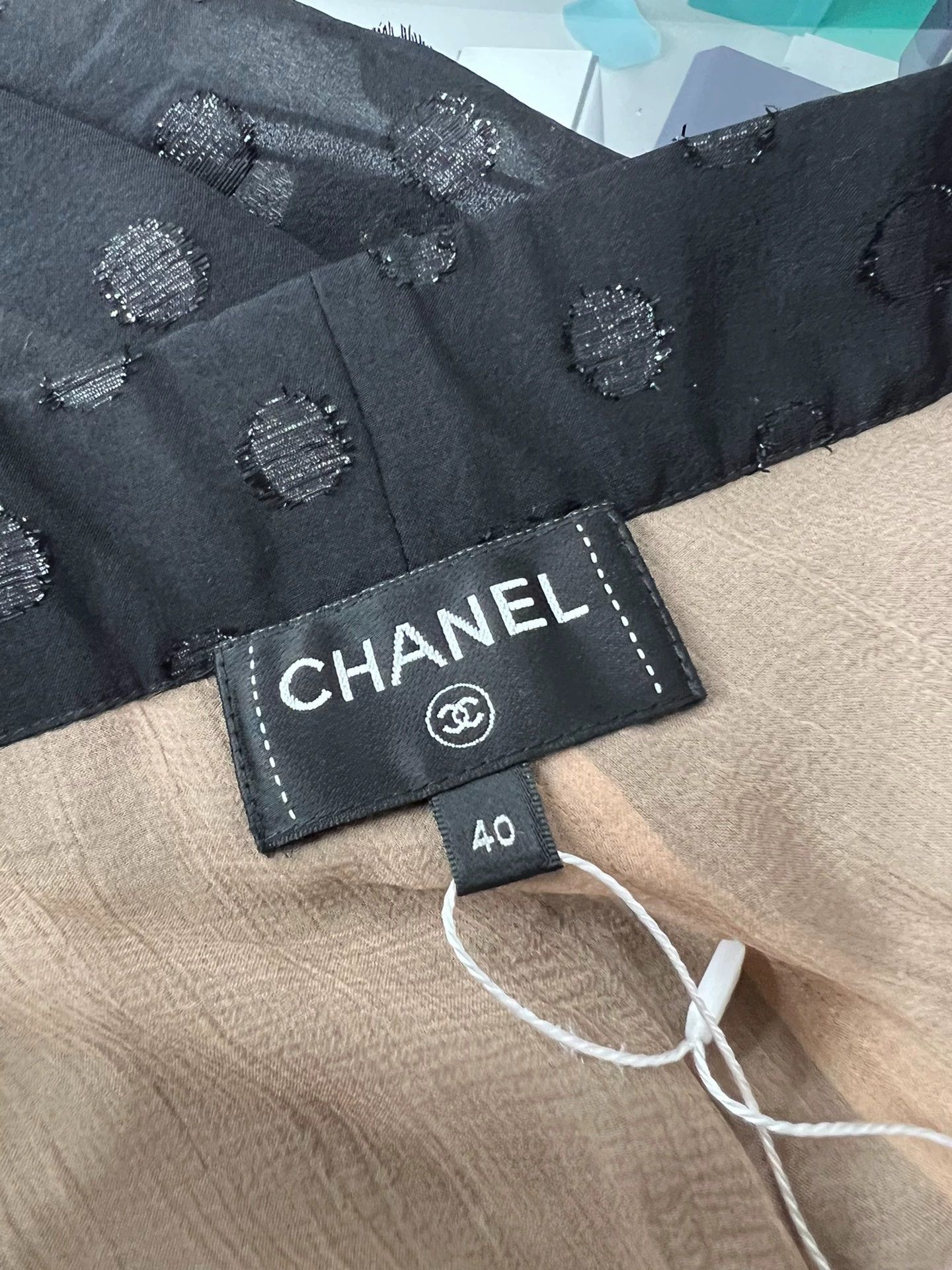 Chanel Chanel 23S Black Silk Wide-Leg Pants Size 28" / US 6 / IT 42 - 3 Thumbnail