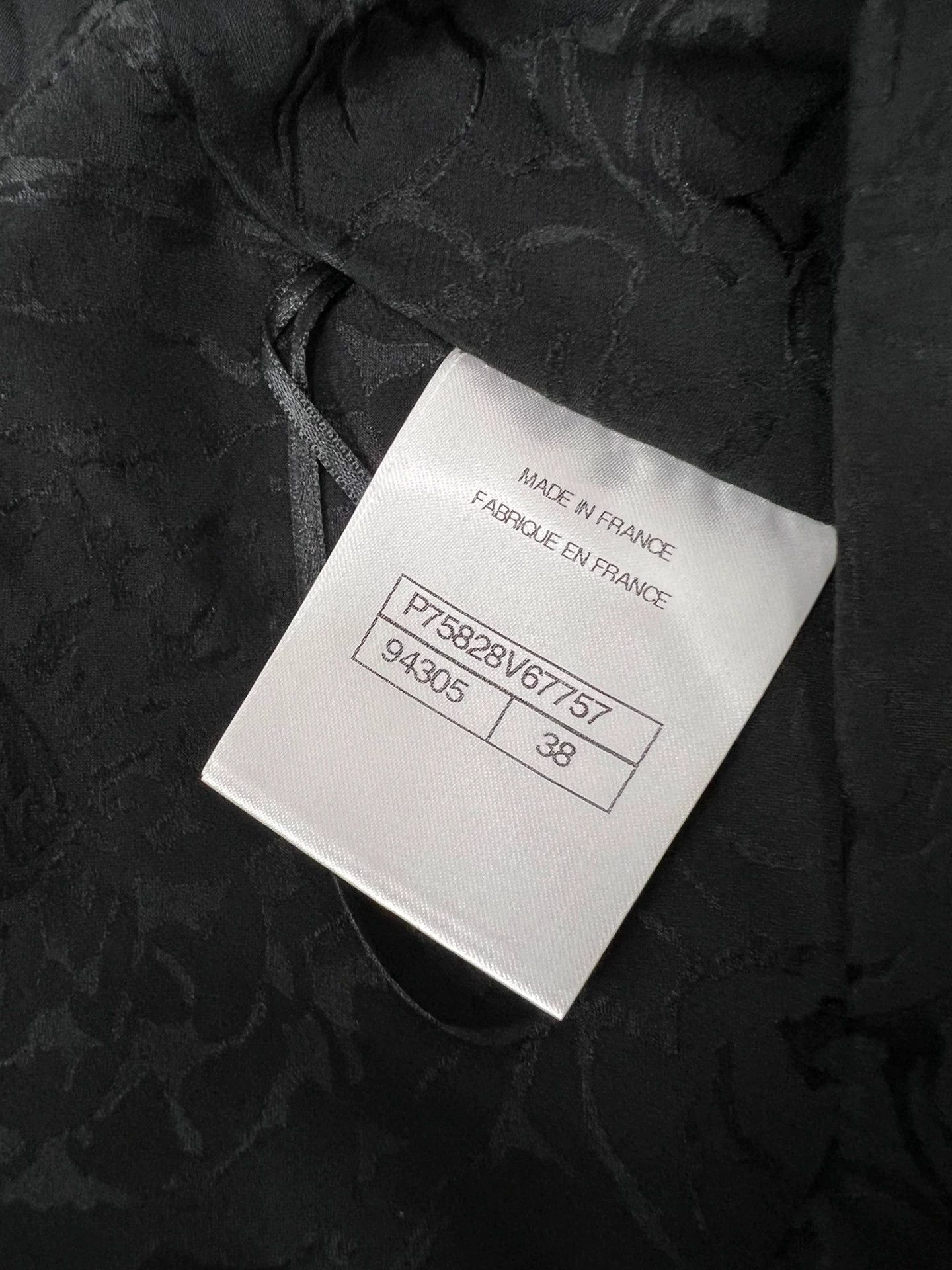 Chanel Chanel Black Silk CC Tiered Skirt Size 28" / US 6 / IT 42 - 4 Thumbnail