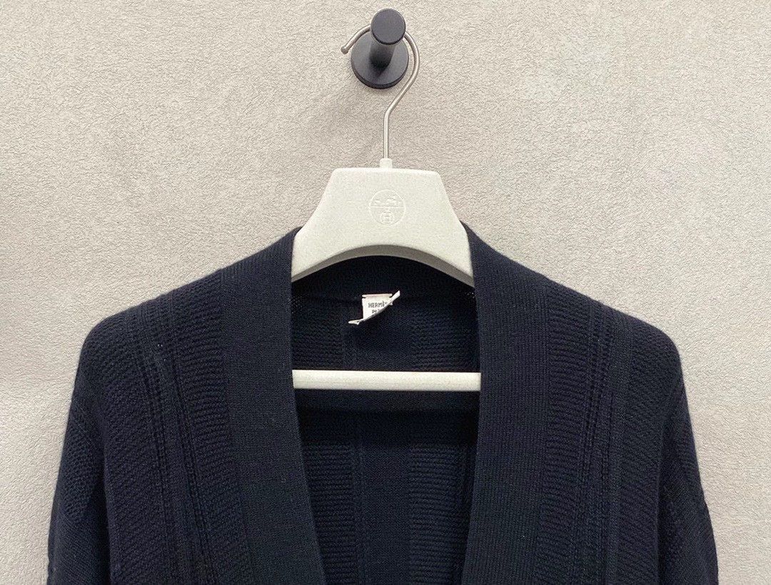 Hermes Hermès Black Wool Cardigan Size 34 Size XS / US 0-2 / IT 36-38 - 5 Thumbnail