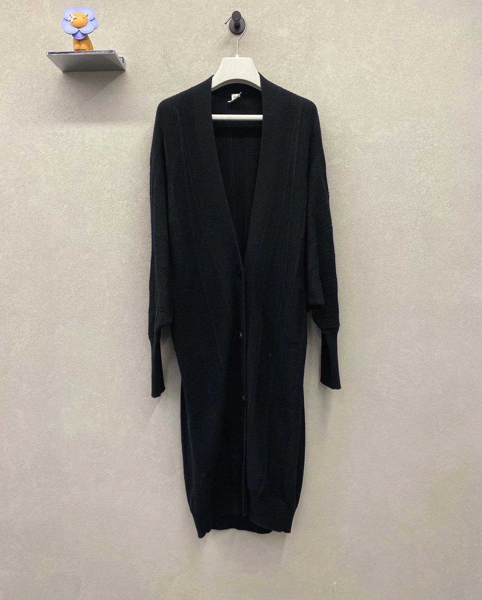 Hermes Hermès Black Wool Cardigan Size 34 Size XS / US 0-2 / IT 36-38 - 2 Thumbnail