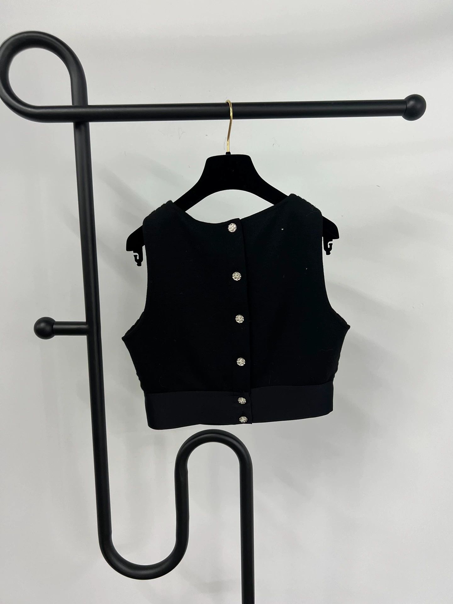 Chanel Chanel Black Pearl Crystal Logo Vest Size M / US 6-8 / IT 42-44 - 3 Thumbnail