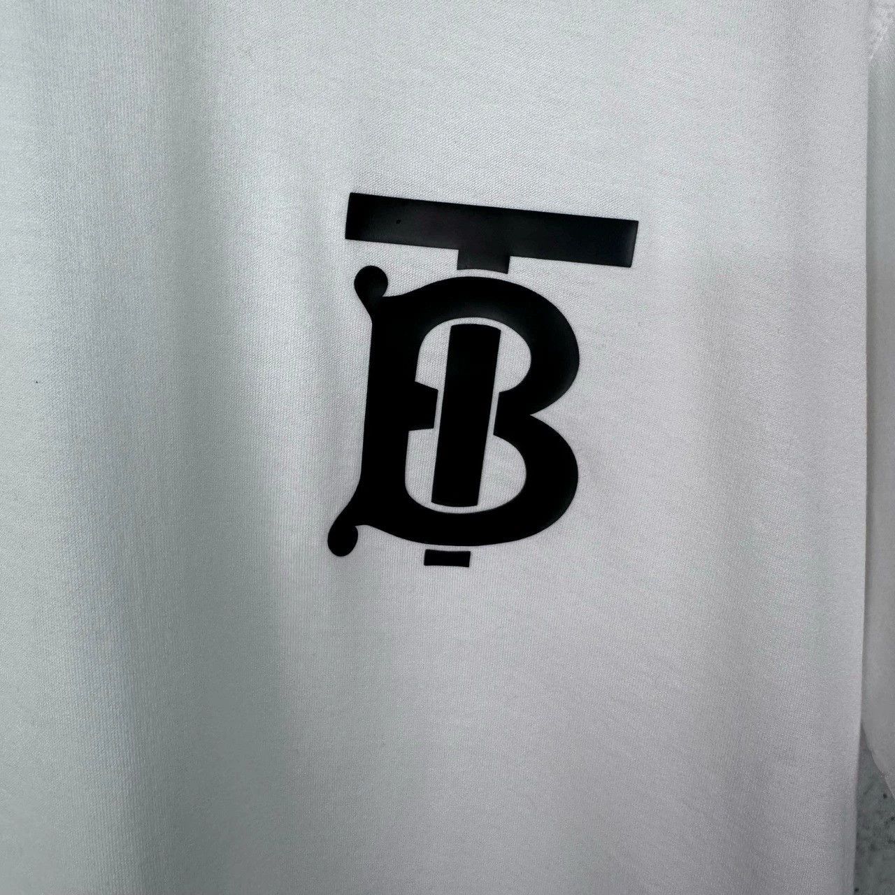 Burberry Burberry White TB Logo Short Sleeve Tee Size M / US 6-8 / IT 42-44 - 5 Thumbnail