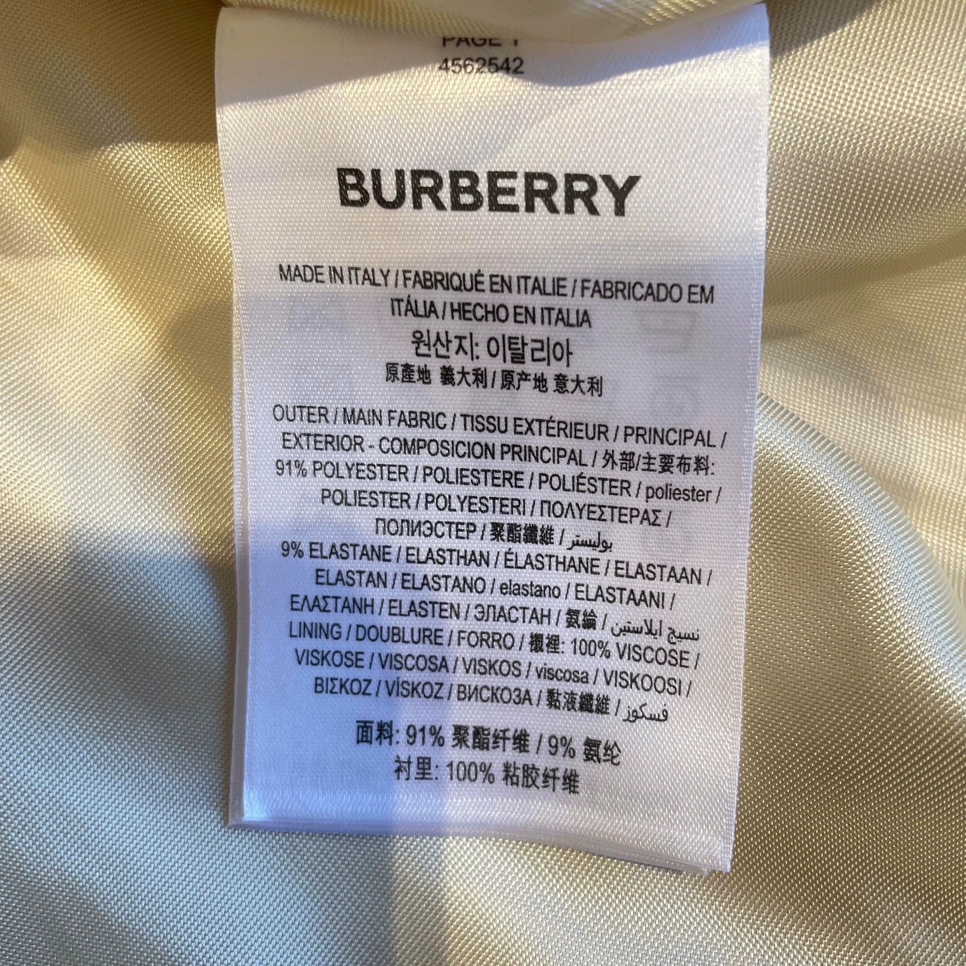 Burberry Burberry Beige Pleated Crystal Mid-Length Skirt Size 26" / US 2 / IT 38 - 4 Thumbnail