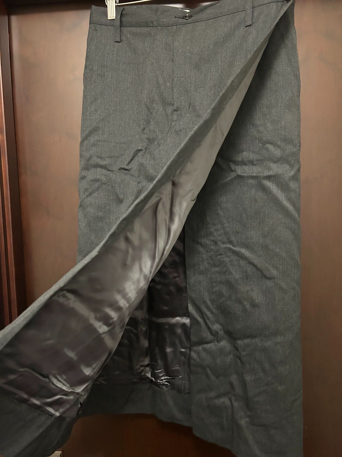 Comme des Garcons CDG GANRYU Gray Wool Wrap Skirt Size 28" / US 6 / IT 42 - 3 Thumbnail