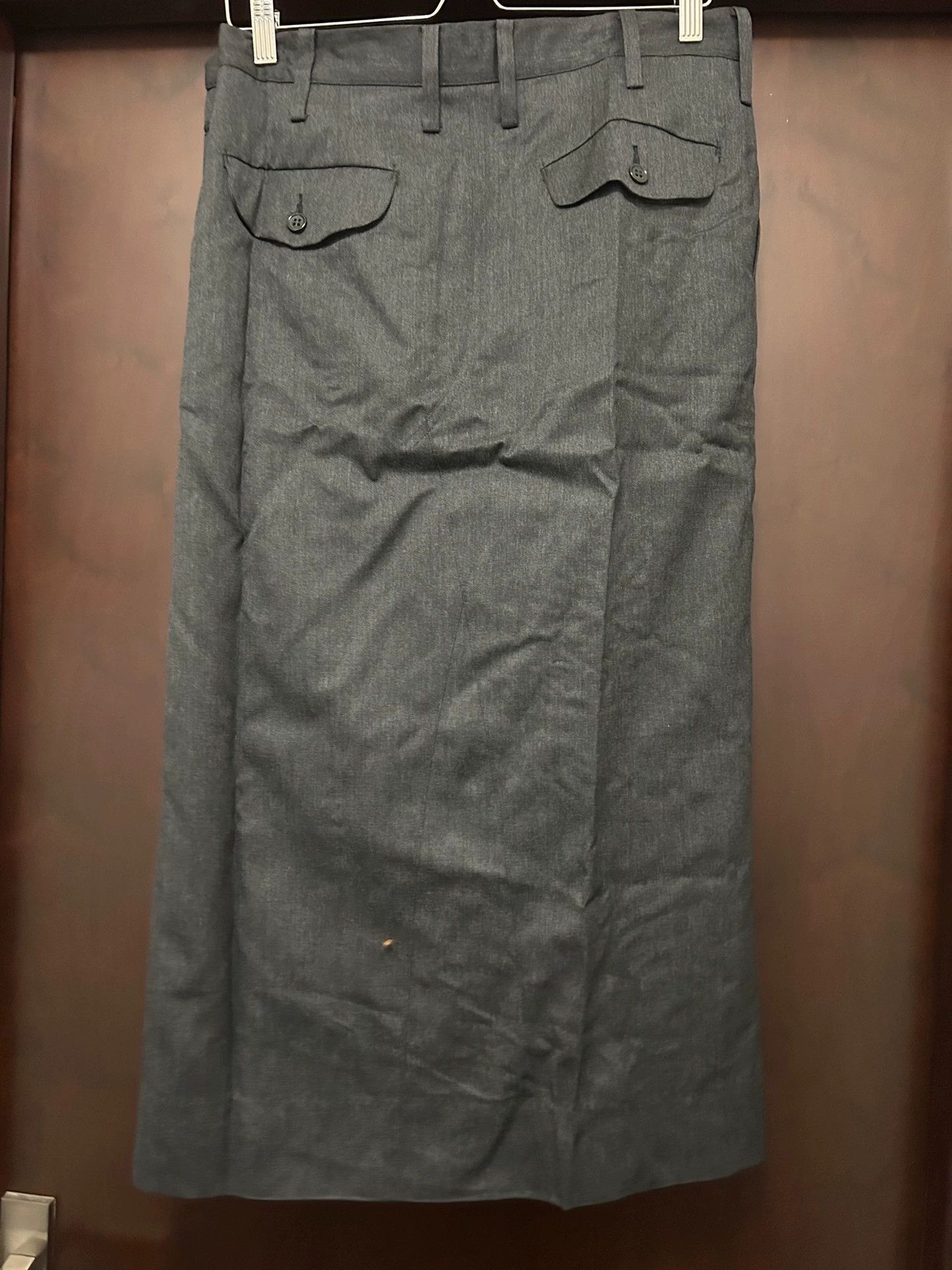 Comme des Garcons CDG GANRYU Gray Wool Wrap Skirt Size 28" / US 6 / IT 42 - 4 Thumbnail