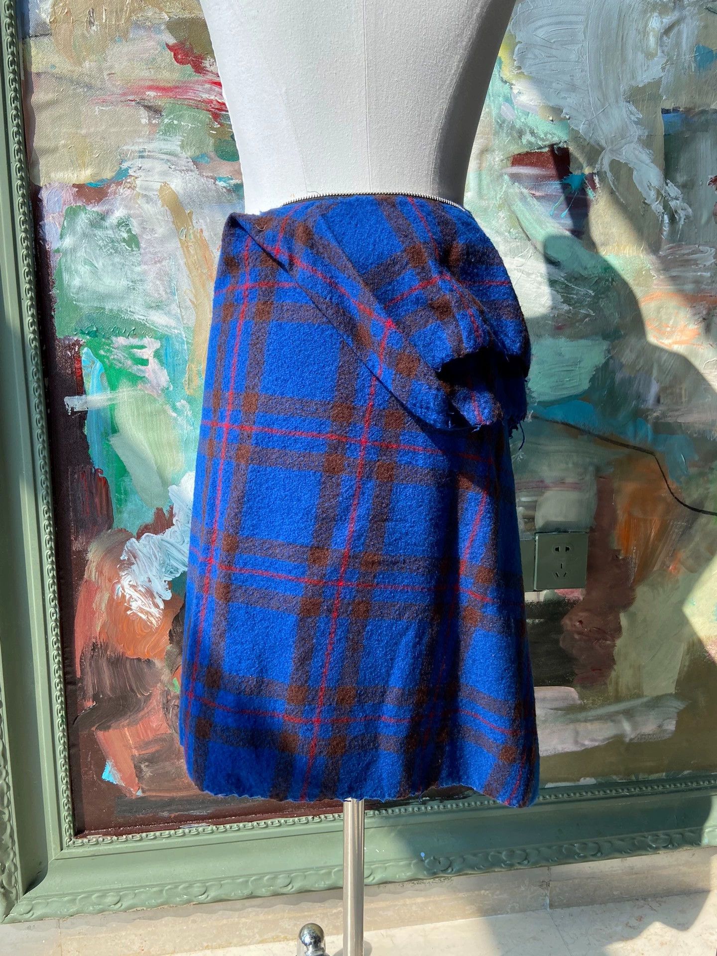 Comme des Garcons Comme des Garcons AW2004 Plaid Skirt Size 26" / US 2 / IT 38 - 3 Thumbnail