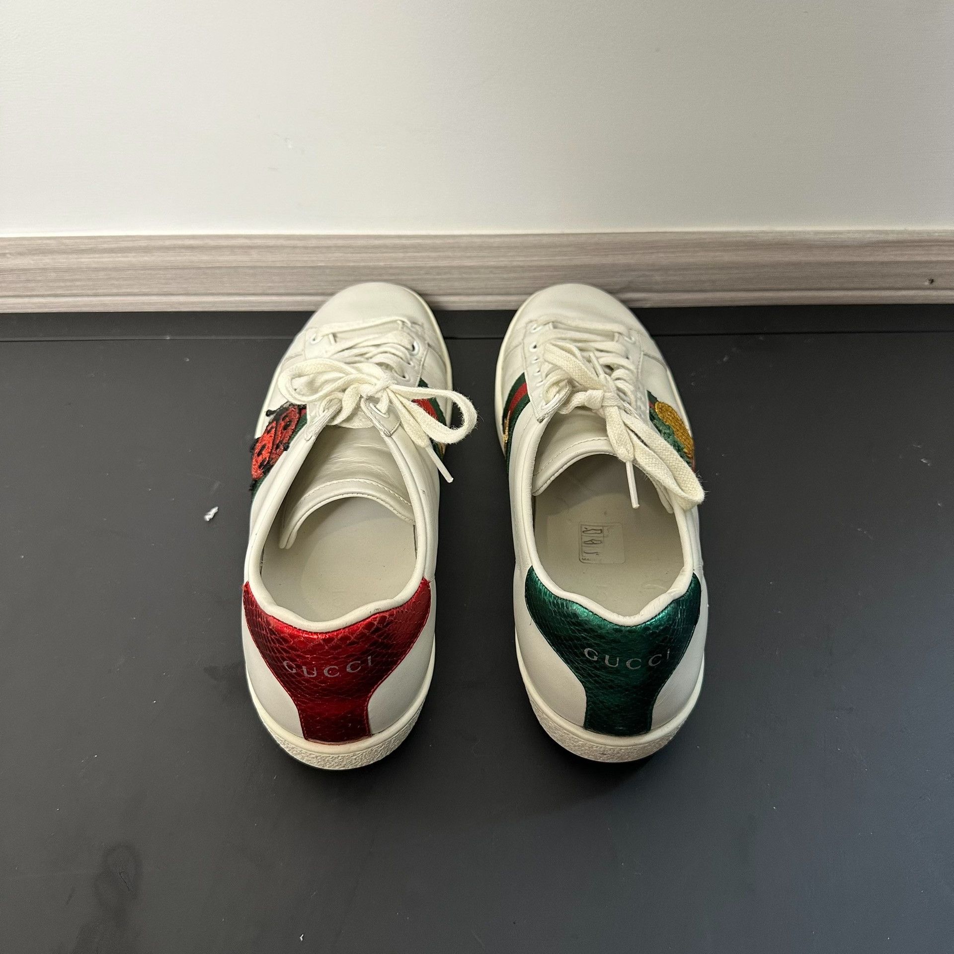 Gucci gucci pineapple embroidery white sneakers size 37.5 Size US 7.5 / IT 37.5 - 3 Thumbnail