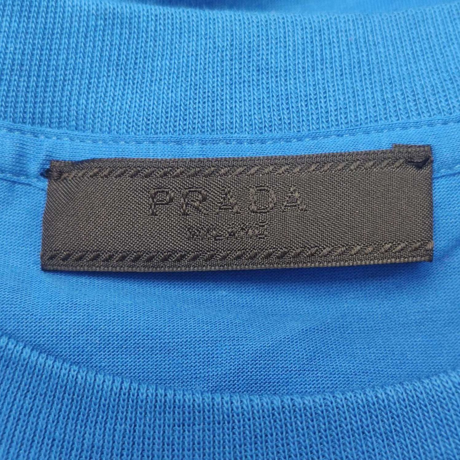 Prada Prada Cotton Logo Triangle T-Shirt 0089 Size S / US 4 / IT 40 - 4 Thumbnail