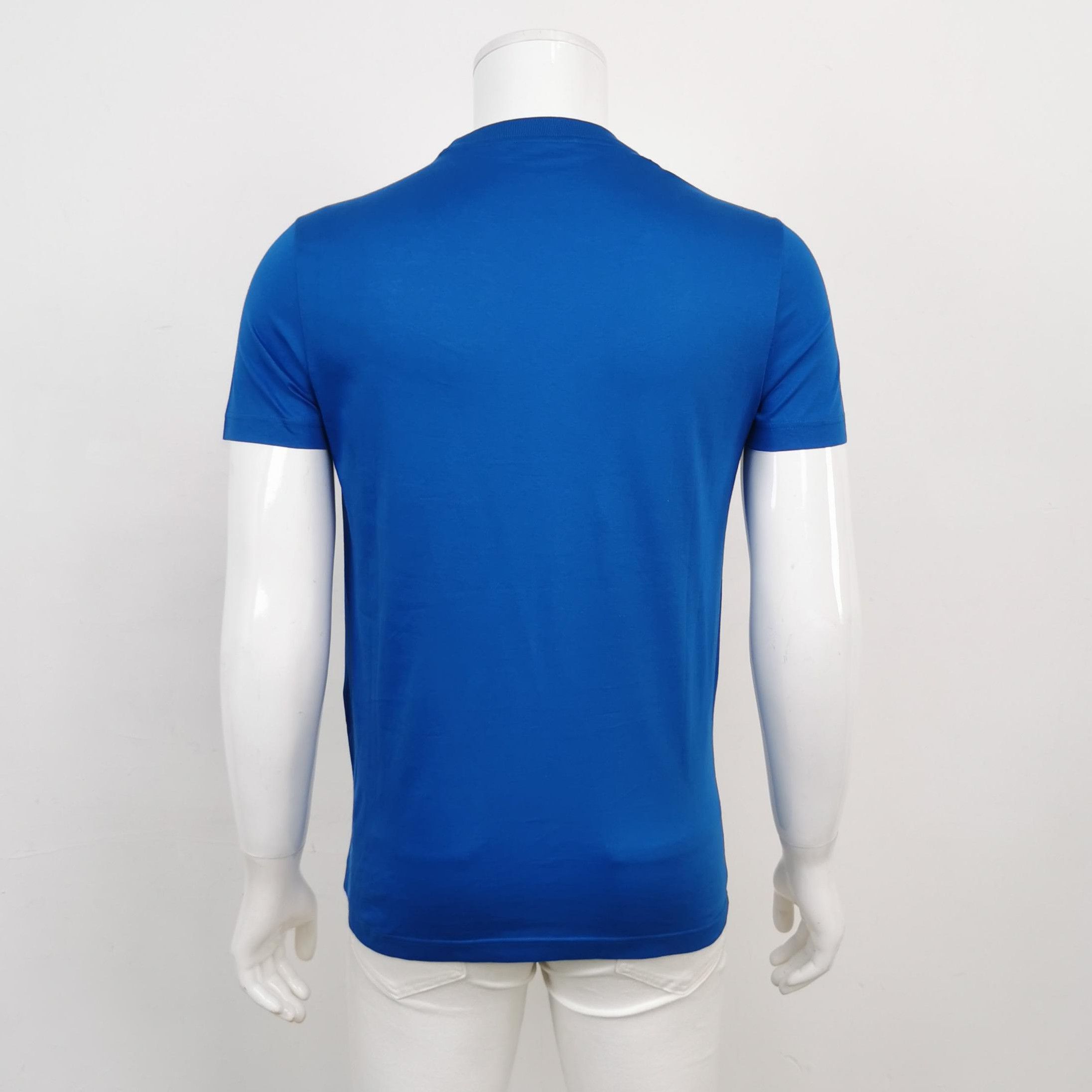 Prada Prada Cotton Logo Triangle T-Shirt 0089 Size S / US 4 / IT 40 - 2 Thumbnail