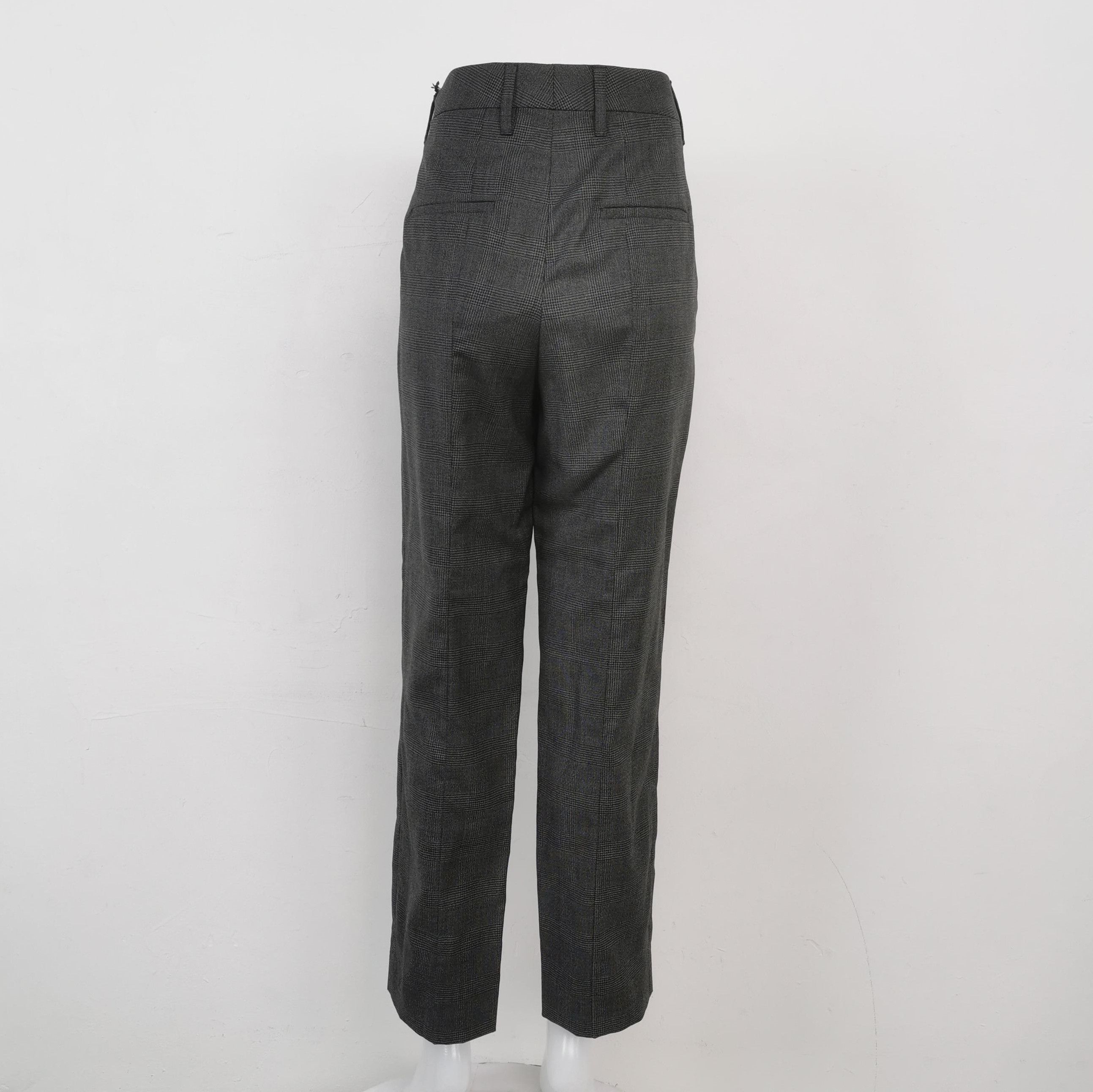 Prada Prada Houndstooth Wool Silk Blend Trousers 0089 Size 40" / US 18 - 2 Thumbnail