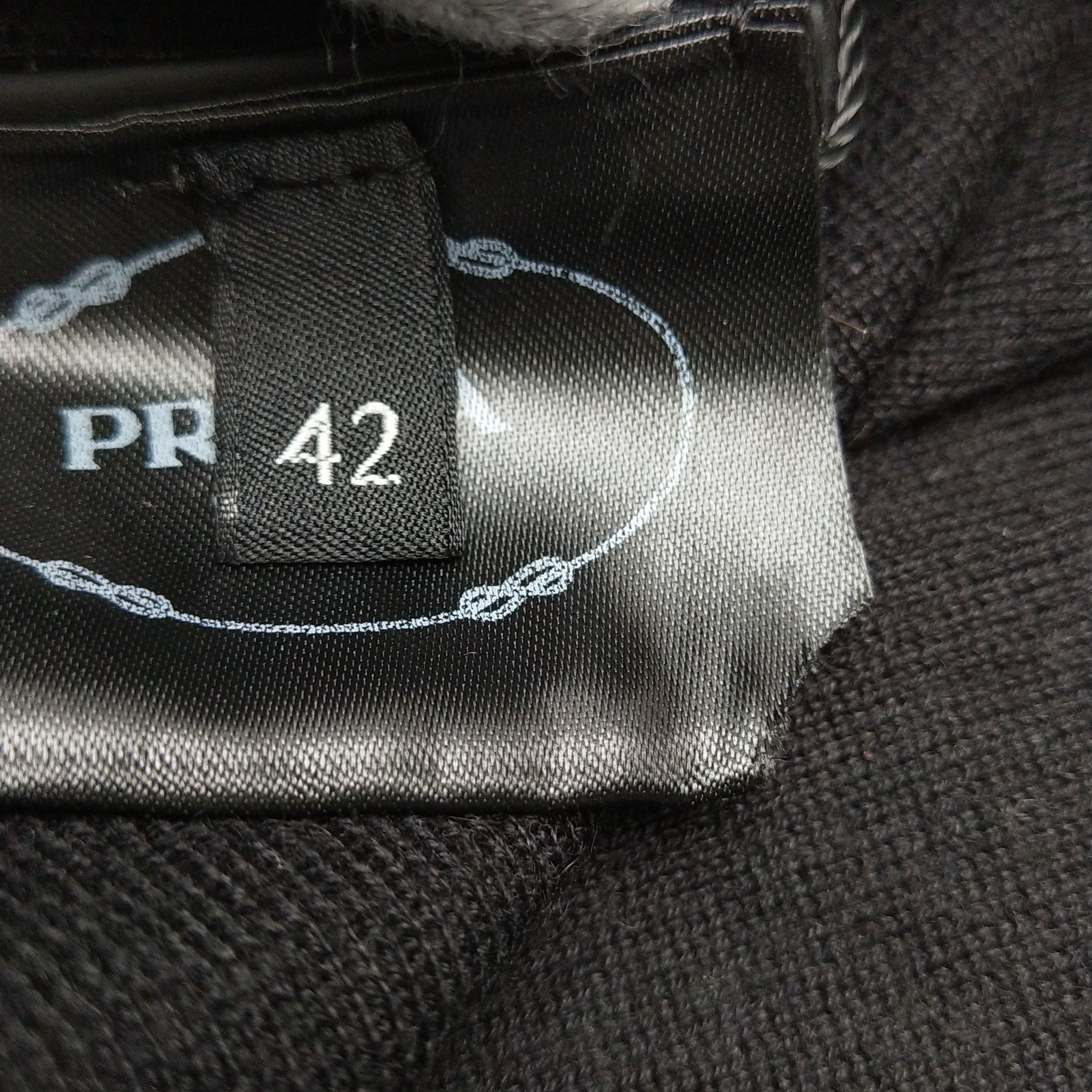 Prada Prada Black Sleeveless Knit Polo Top 0089 Size L / US 10 / IT 46 - 9 Thumbnail