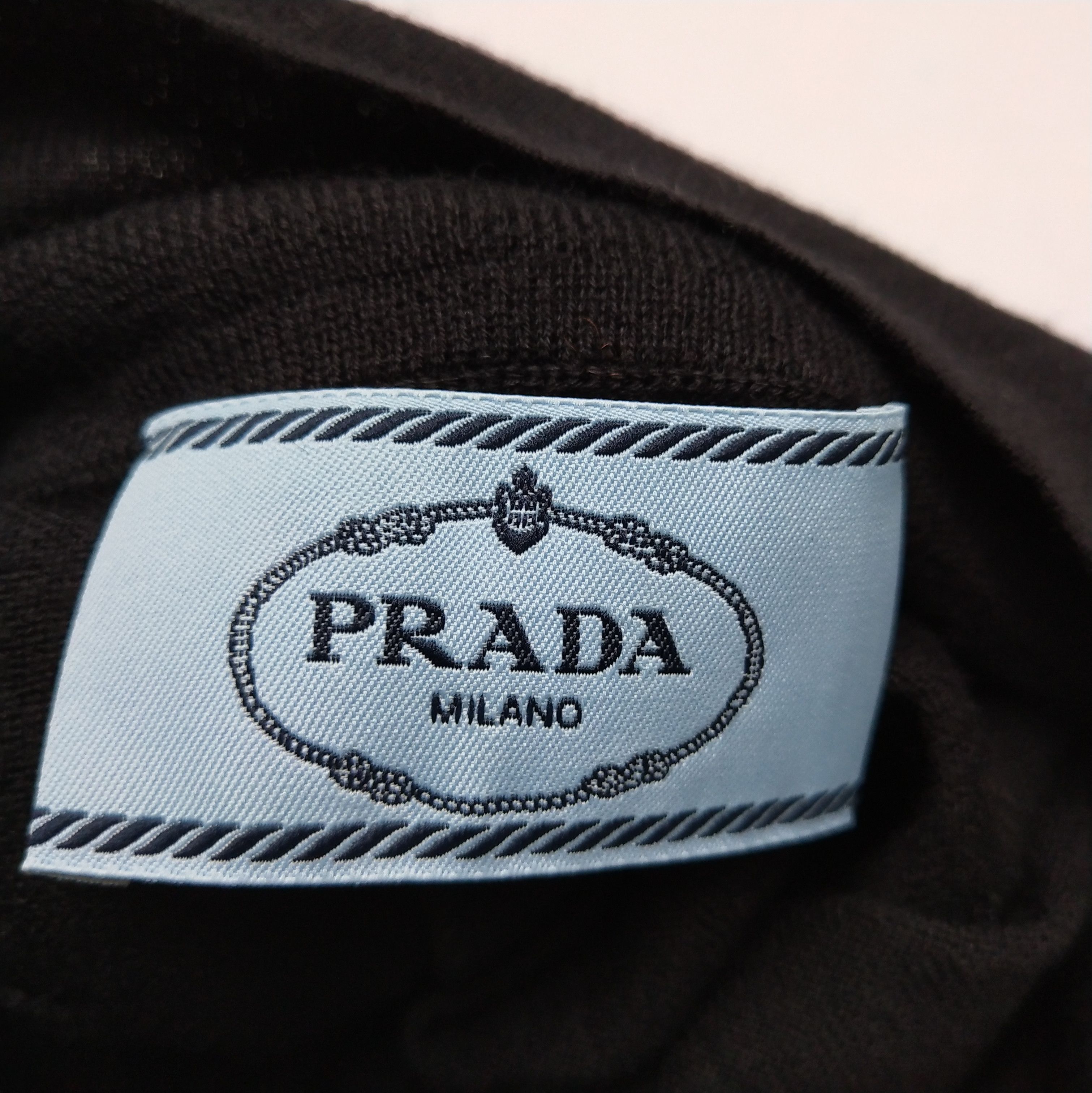 Prada Prada Black Sleeveless Knit Polo Top 0089 Size L / US 10 / IT 46 - 5 Thumbnail