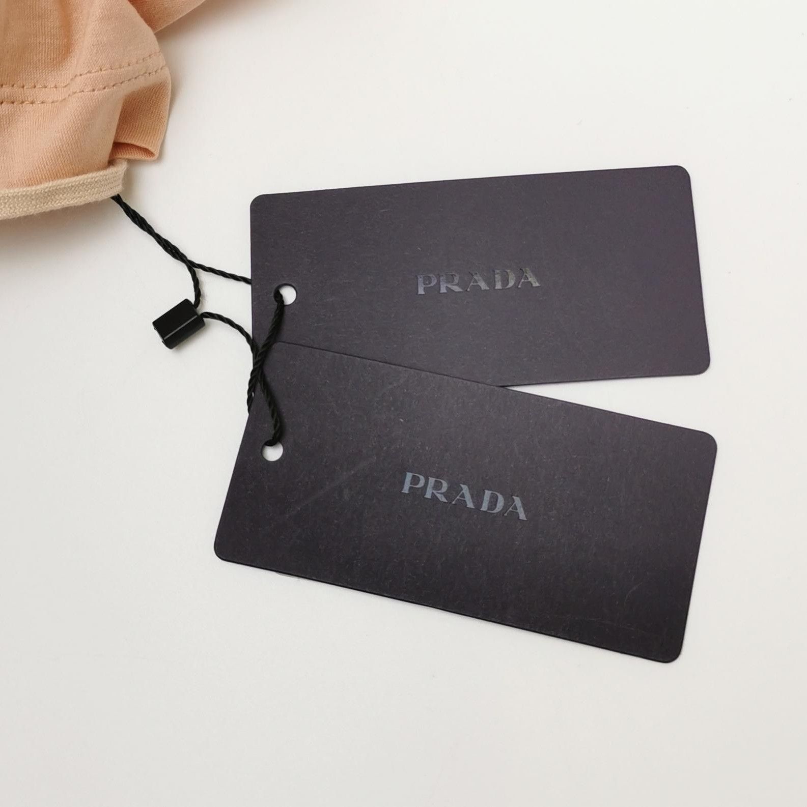 Prada Prada Cropped Long Sleeve T-Shirt in Beige 0089 Size M / US 6-8 / IT 42-44 - 4 Thumbnail
