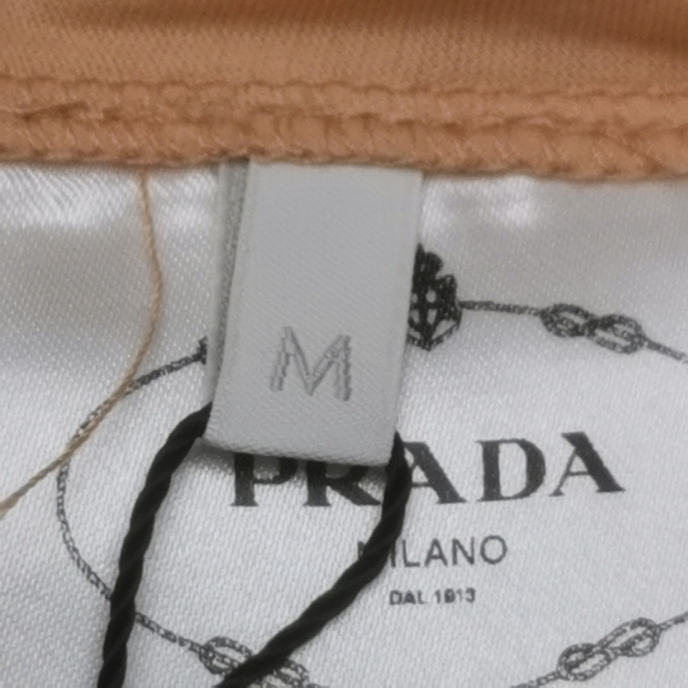 Prada Prada Cropped Long Sleeve T-Shirt in Beige 0089 Size M / US 6-8 / IT 42-44 - 6 Thumbnail