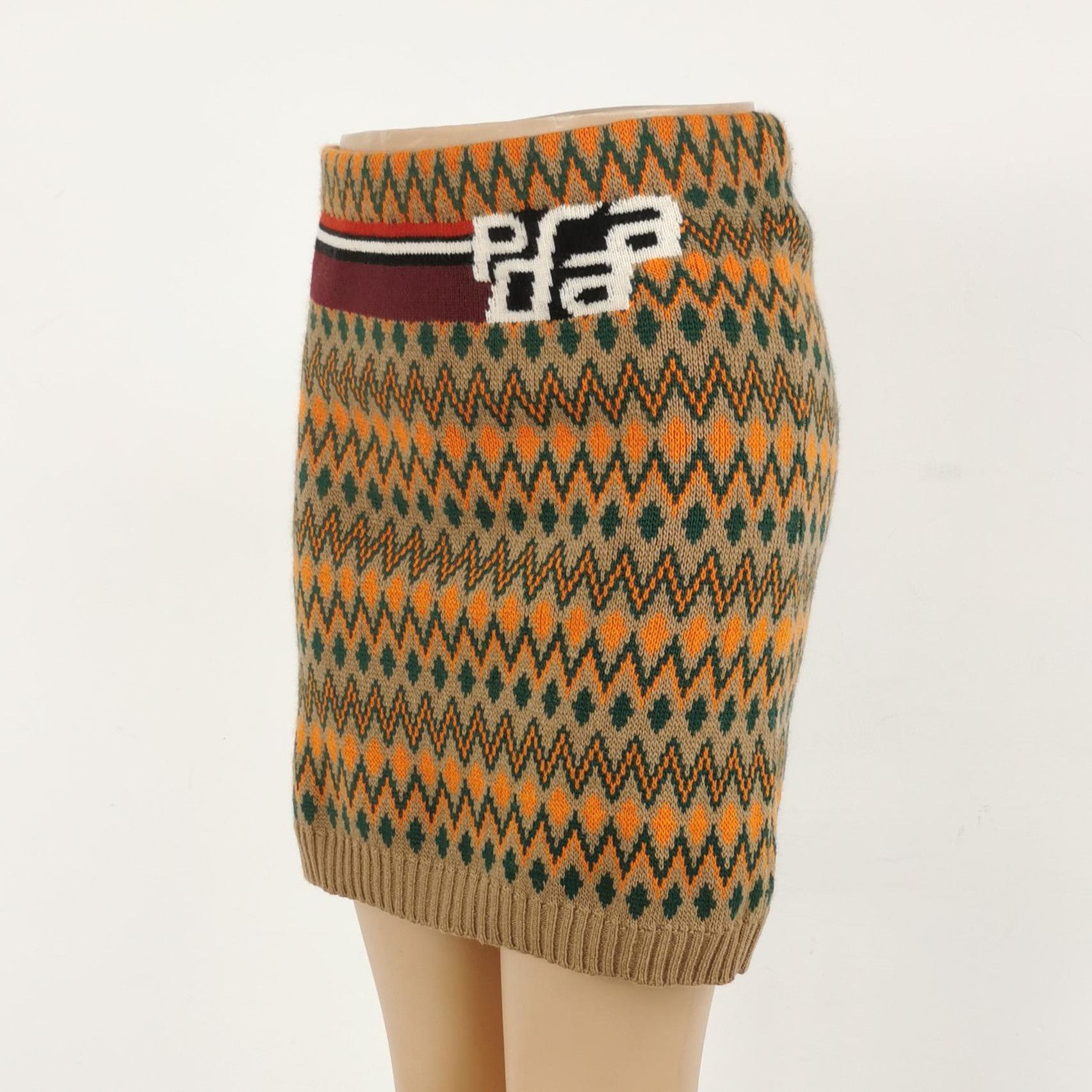 Prada Prada Colorful Knit Mini Skirt in Size 38 0089 Size 38" / US 16 / IT 52 - 2 Thumbnail