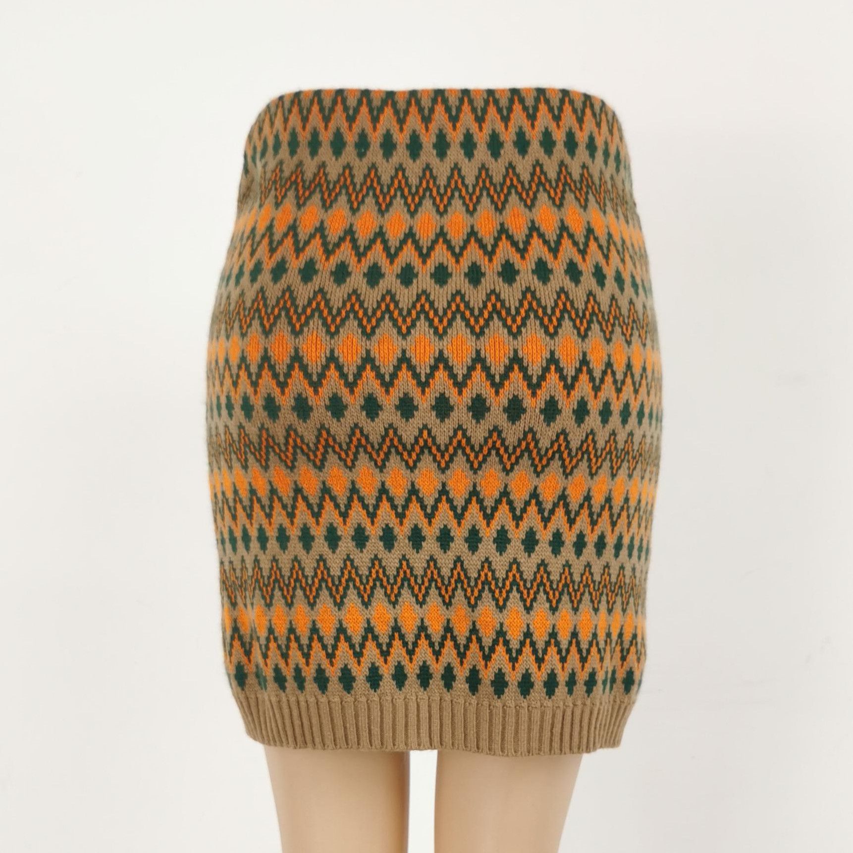 Prada Prada Colorful Knit Mini Skirt in Size 38 0089 Size 38" / US 16 / IT 52 - 3 Thumbnail