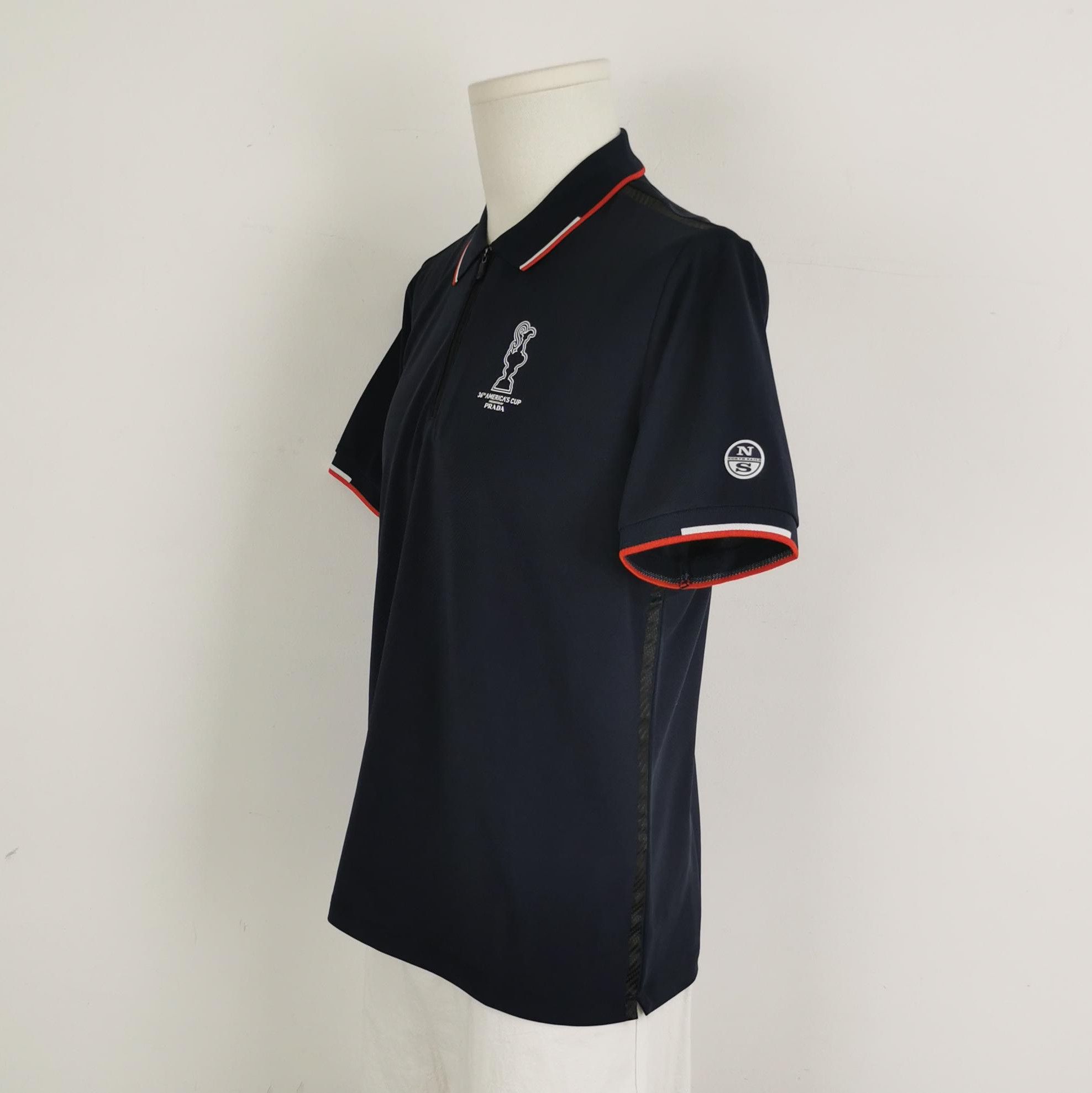 Prada Prada Color Block Striped Polo T-Shirt 0089 Size M / US 6-8 / IT 42-44 - 2 Thumbnail