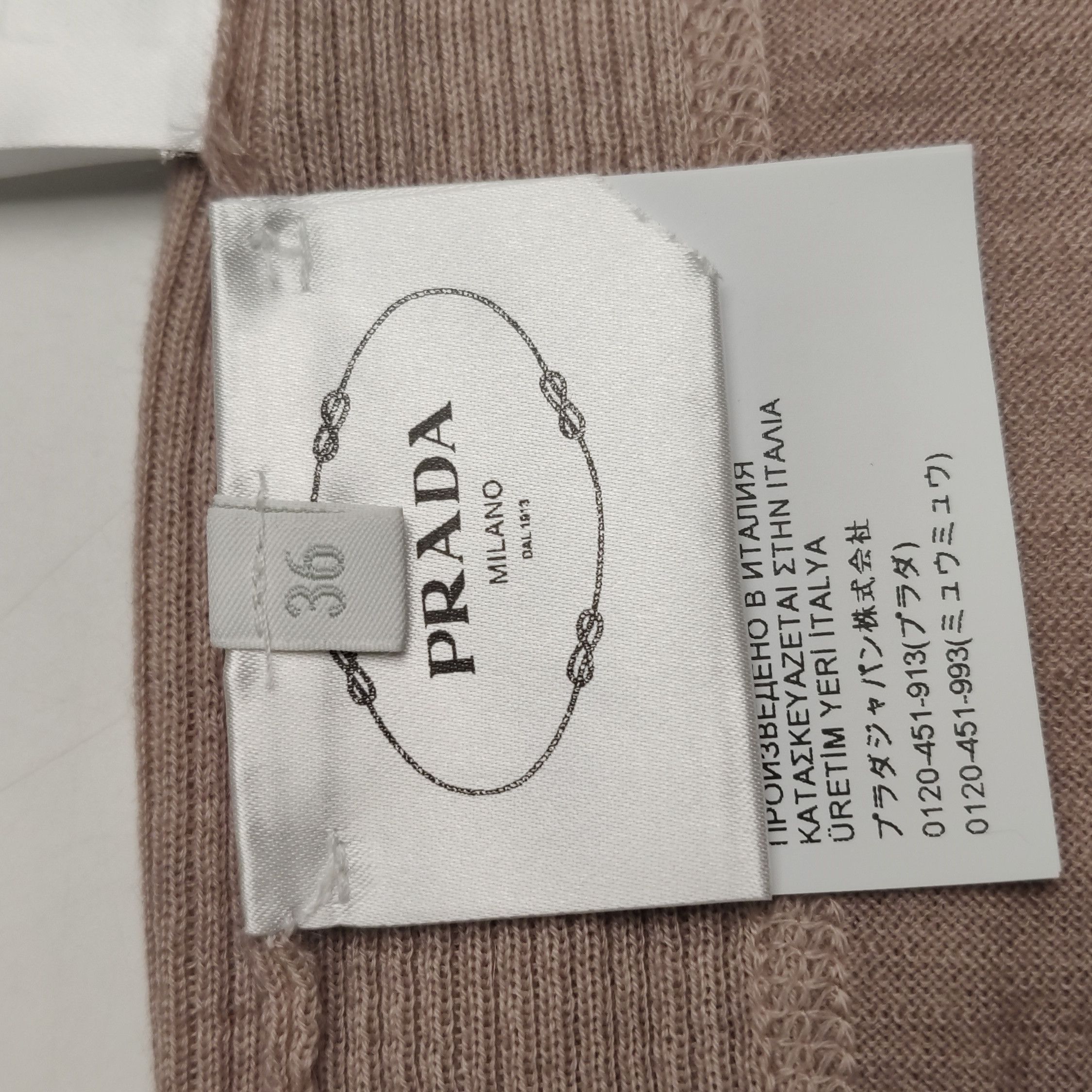 Prada Prada Logo Crew Neck Knit Sweater 0089 Size XXS / US 00 / IT 34 - 10 Thumbnail