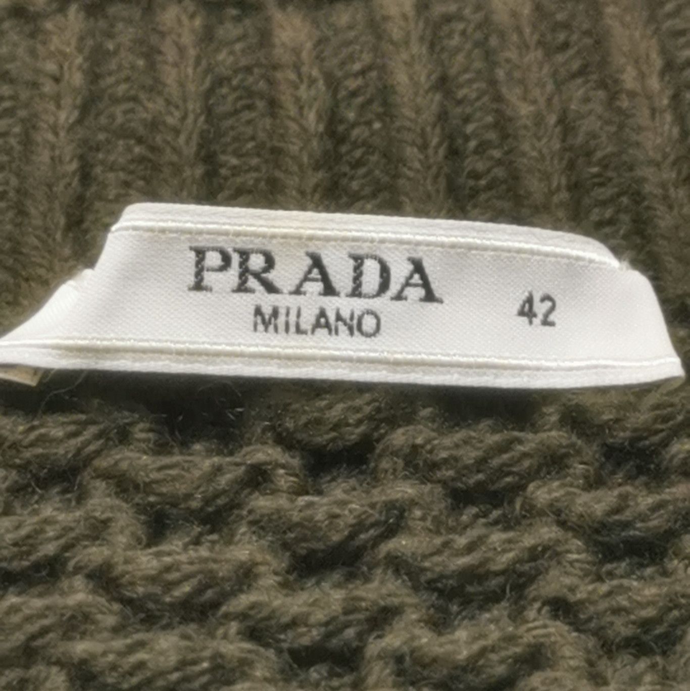 Prada Prada Wool Woven Poncho in Deep Brown 0089 Size L / US 10 / IT 46 - 4 Thumbnail