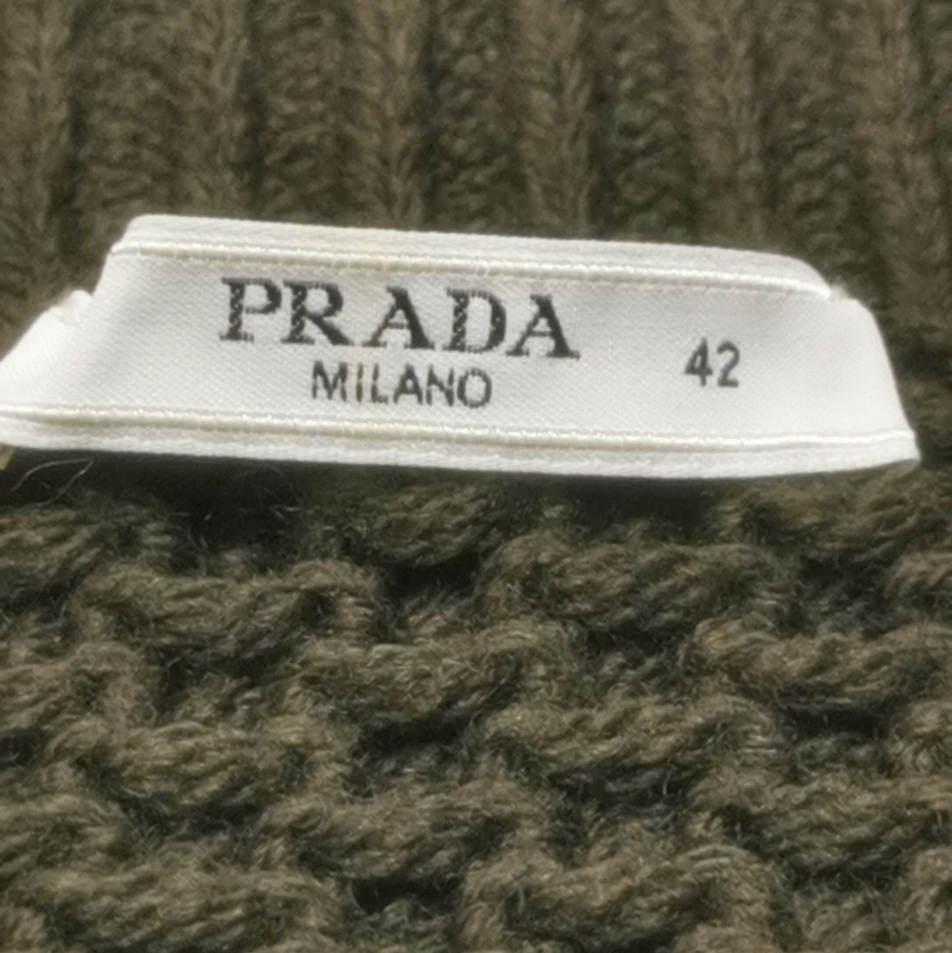 Prada Prada Wool Woven Poncho in Deep Brown 0089 Size L / US 10 / IT 46 - 3 Thumbnail