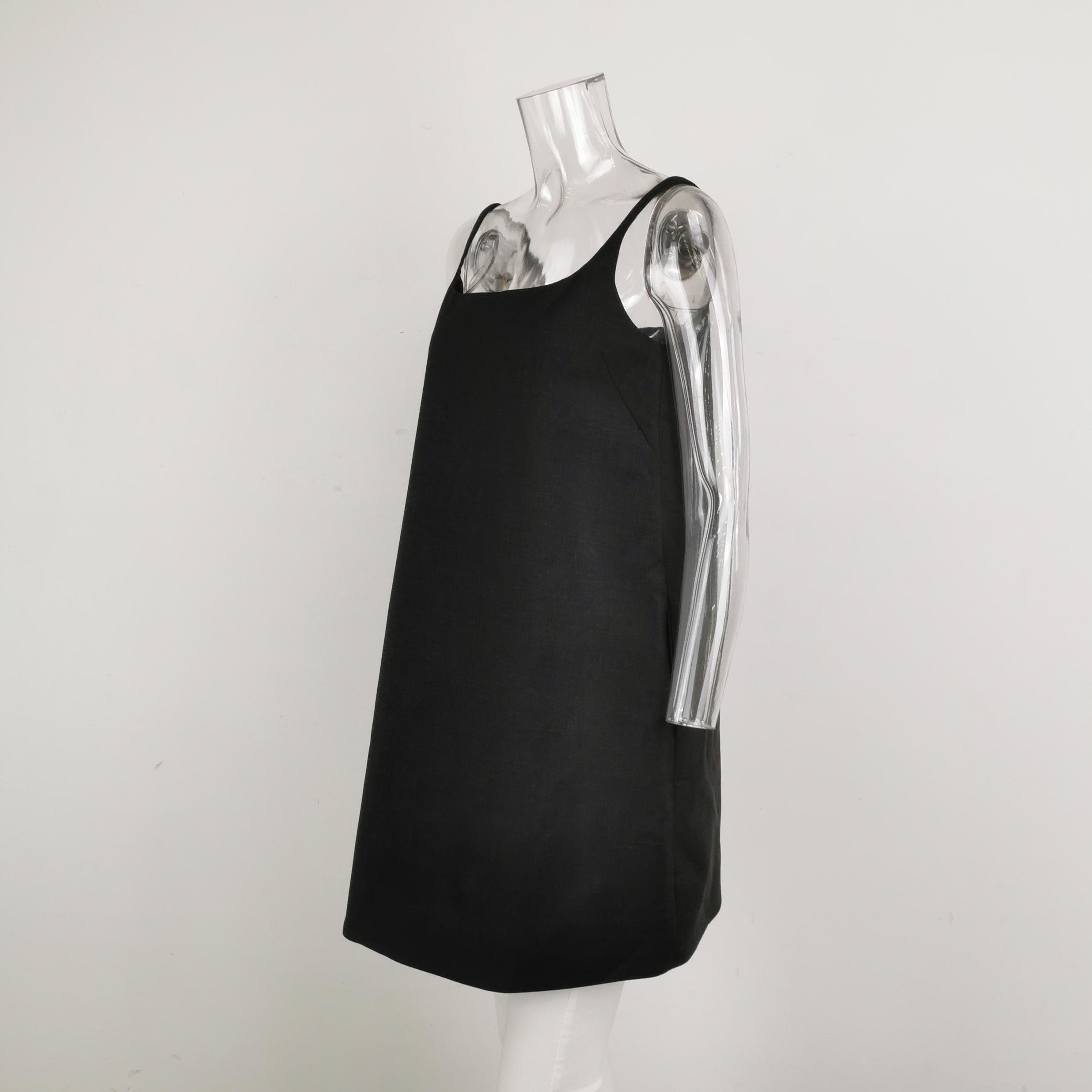 Prada Prada Black Wool Slip Dress Size 38 0089 Size S / US 4 / IT 40 - 2 Thumbnail